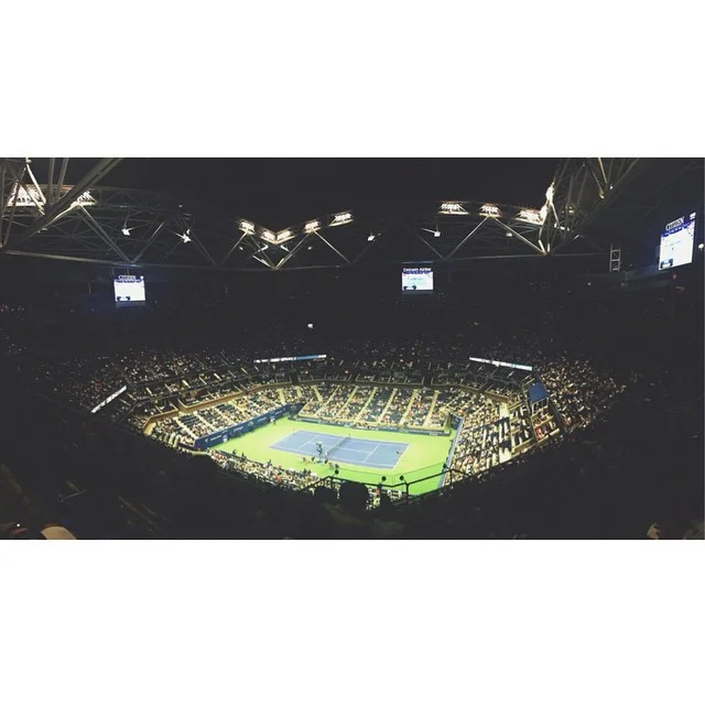 &quot;I swear I could beat Serena when she playin with her left&quot; #notserena #usopen #usopen2015 #ballislife  #federerexpress #cetkovskavswozniacki #usta #🎾 #nyc #notmyfault