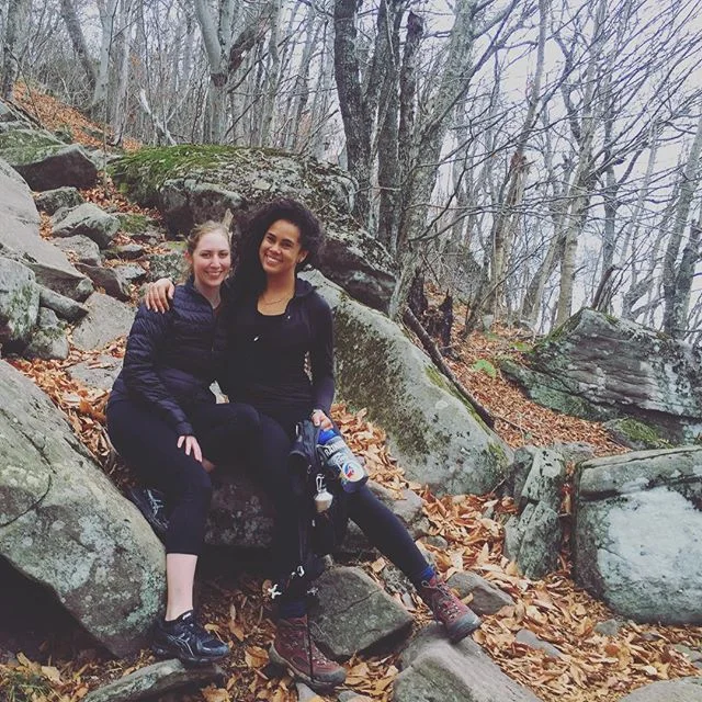 front runner for the Breall/Frantzen Chrismukkah card 2015 @ariana.breall  #catskills #giantledge #hiking #outdoorwomen #mountainbabes #bae #rideordie