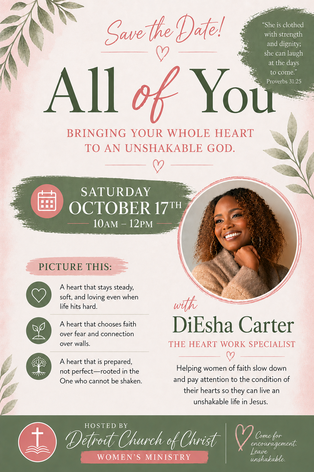 All of You: Bringing Your Whole Heart to an Unshakable God, featuring DiEsha Carter