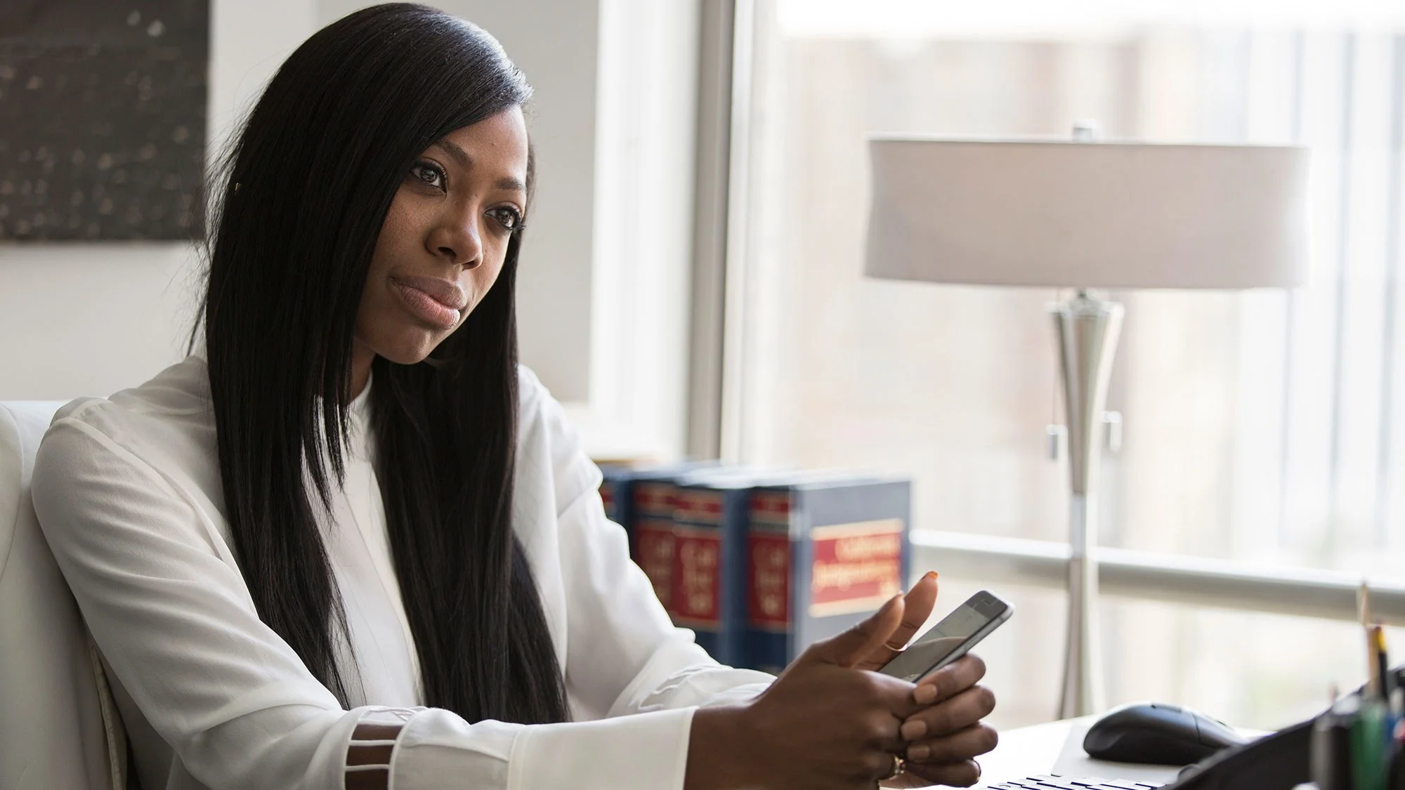 Molly from my favorite show Insecure, contemplating life/work struggles. Photo credit: Insecure HBO 