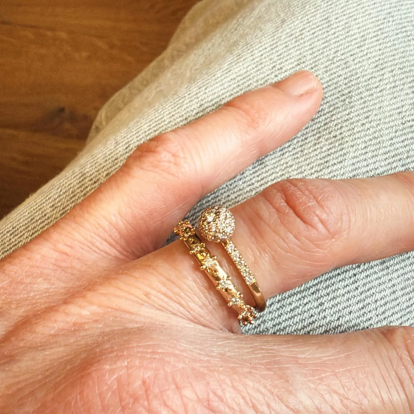 #ring  #jewellery #diamonds in #gold from #alexakoleschjewellery