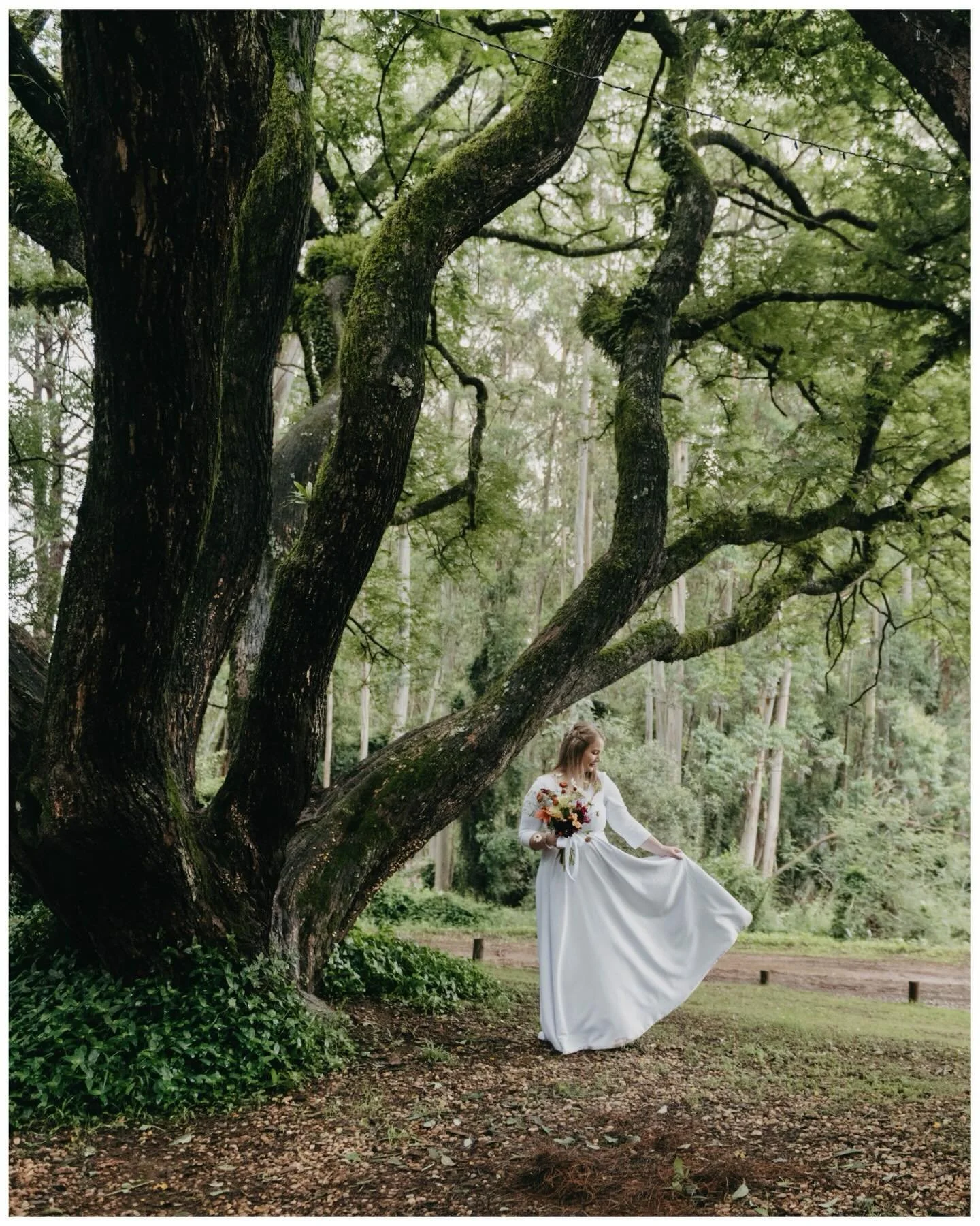 Muddy dress. Frizzy hair.
The most rain they say they&rsquo;ve seen in years.
Guests stranded on the road to the wedding,
and again when they tried to leave.
It was chaos &mdash; beautiful and unplanned.
And somehow, in all that wildness,
everything 