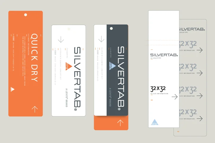 Silvertab Hangtags Men's & Women's hangtags for the trend forward Silvertab line within the Levi Strauss brand.