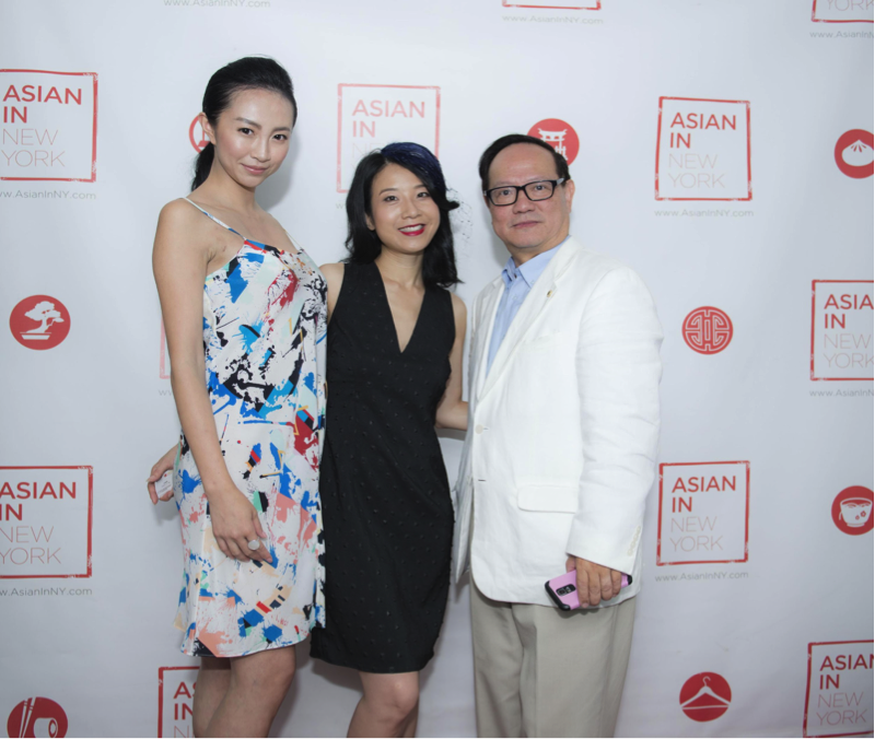  Alice Yim with model Carina and OTT Media CEO Eddie Mo