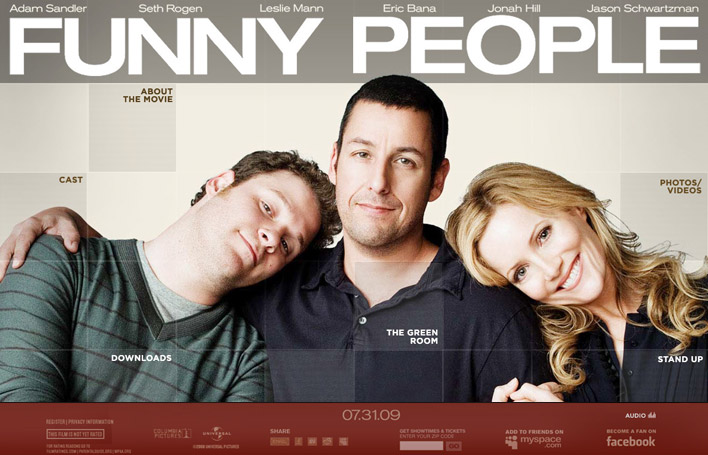 I think Funny People is one of Adam Sandler's best movies, it's a drama about comedians.