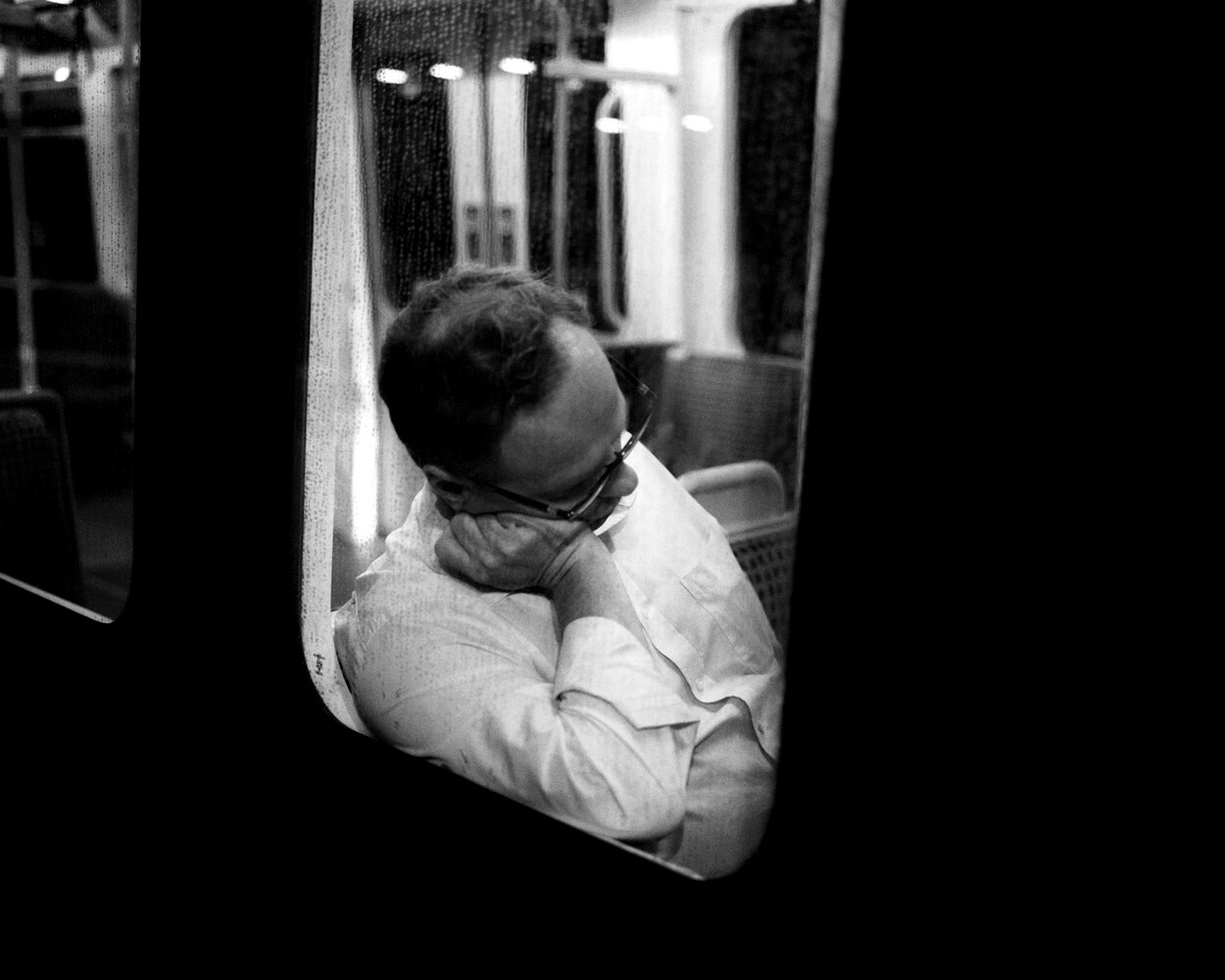 A Man Asleep On The Metro - Pelaw.jpg