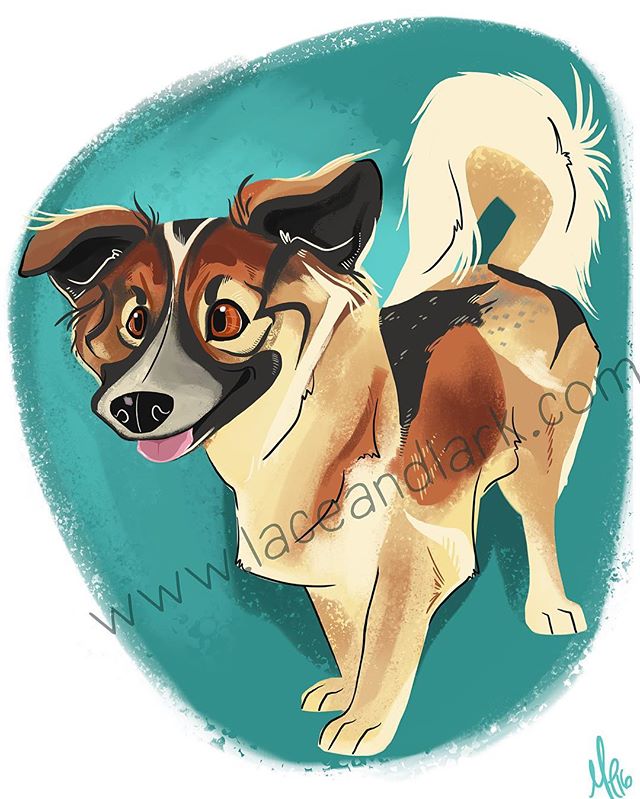 The adorable and unique @misspennynyc was so much fun to draw! So many different coat patterns! 
Message me to start your own pet portrait today! 
#illustration #art #cartoon #digital #digitalart #digitalillustration #dogart #instaartist #instaart #d