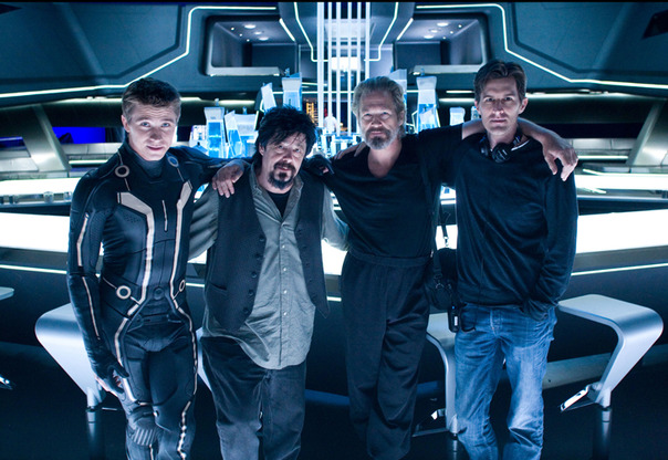 Director Joseph Kosinksi on the right