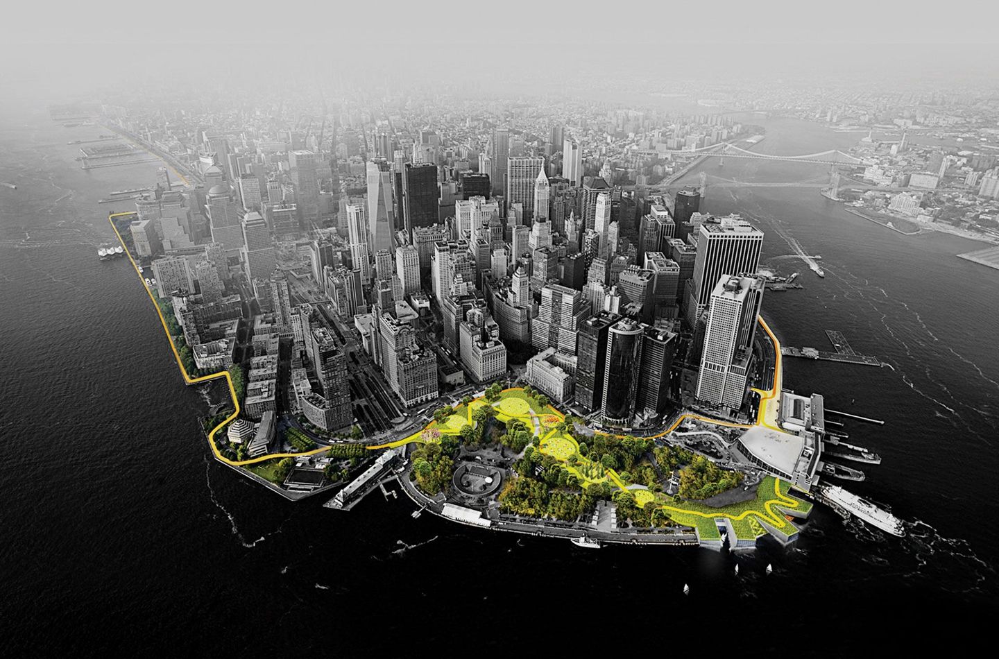 The Dryline, New York. The Big U - better known as "The Dryline" - is BIG's response to an open call from Rebuild by Design, a $1 billion federal initiative to repair damage to New York in the wake of hurricane Sandy