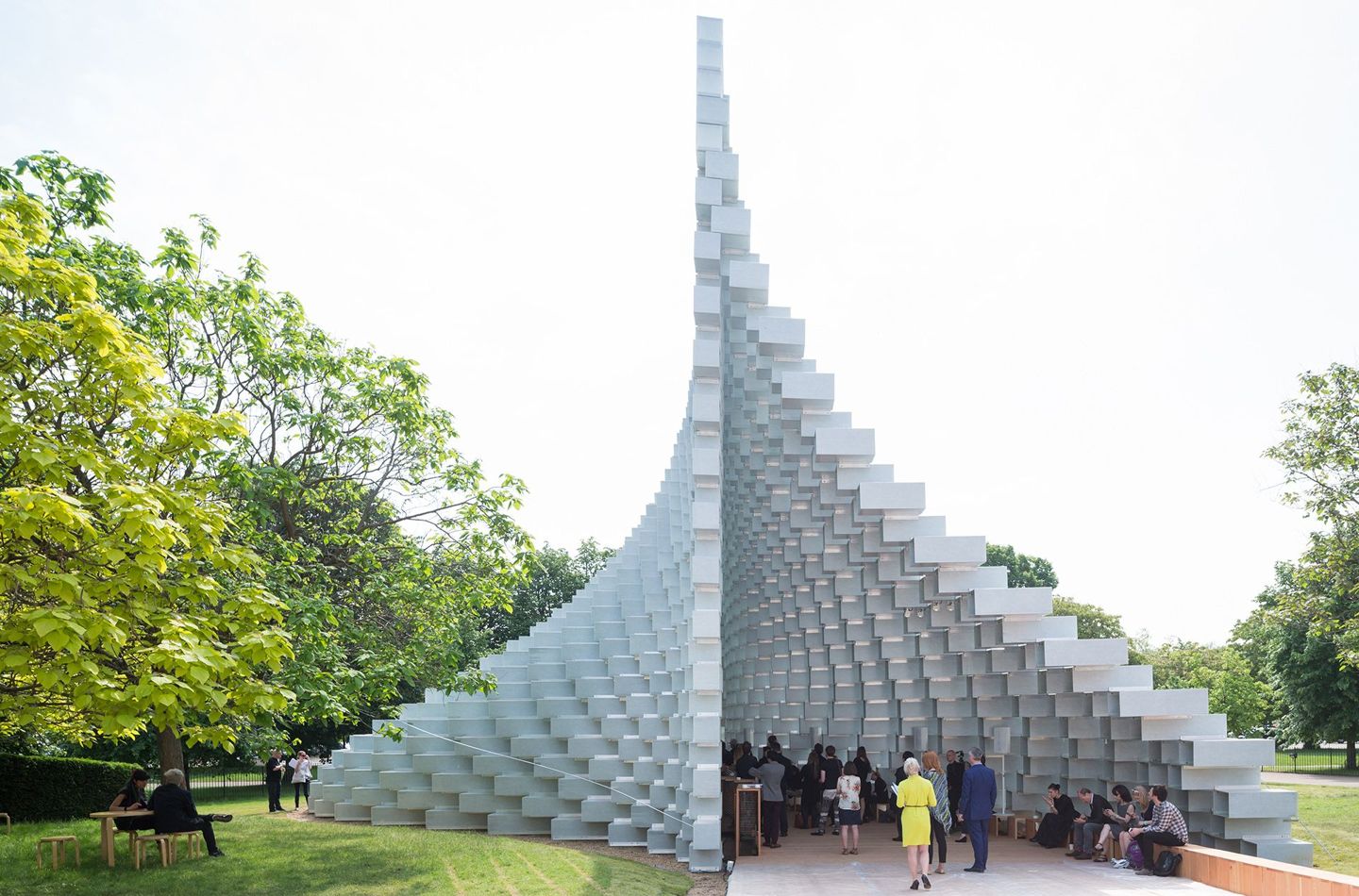 The Serpentine Gallery's annual summer pavilion in Hyde Park, Londo