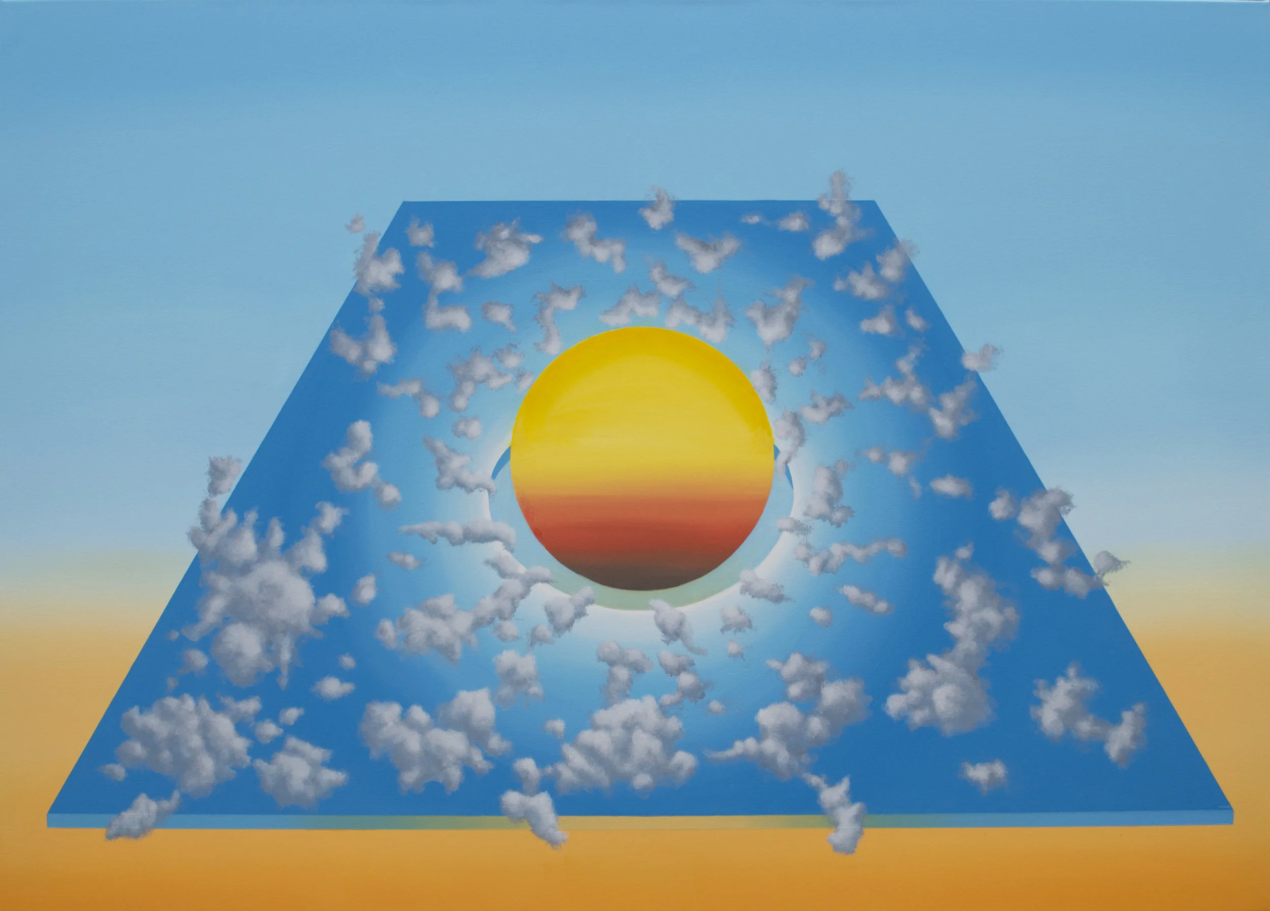 Cumulus sink (2016) 36”x50” Acrylic on canvas Private collection