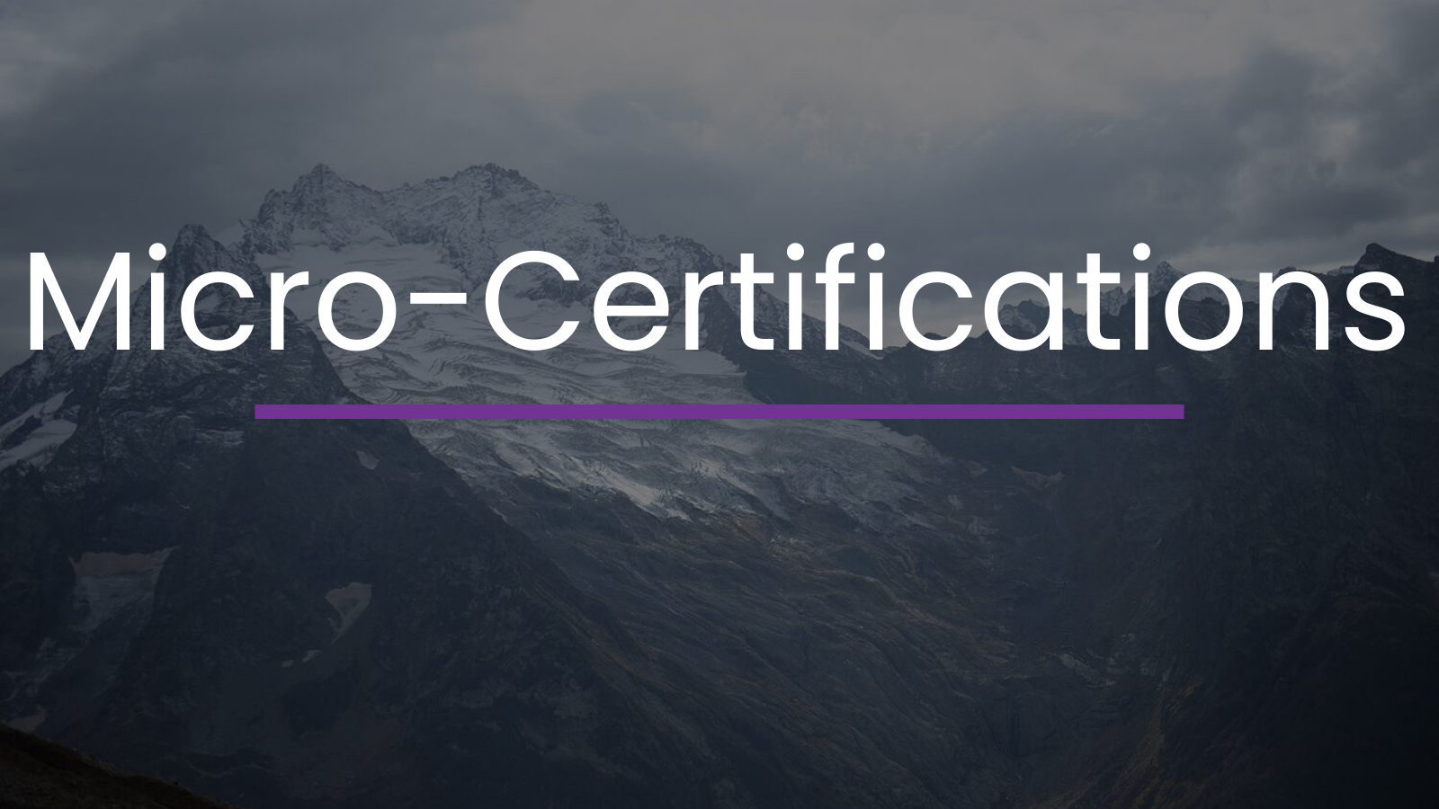 Micro-Certifications