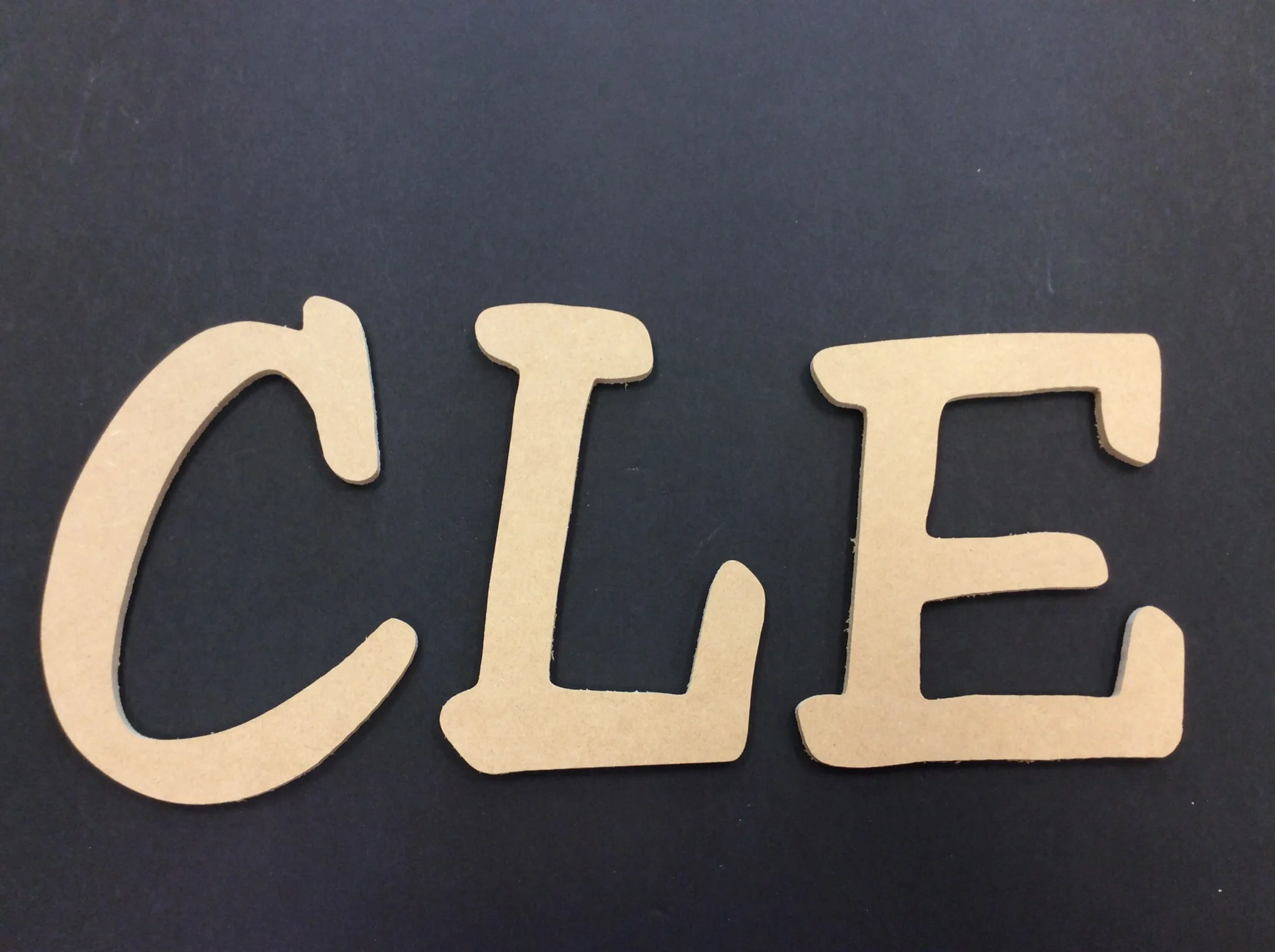 CLE -3d wood cutout