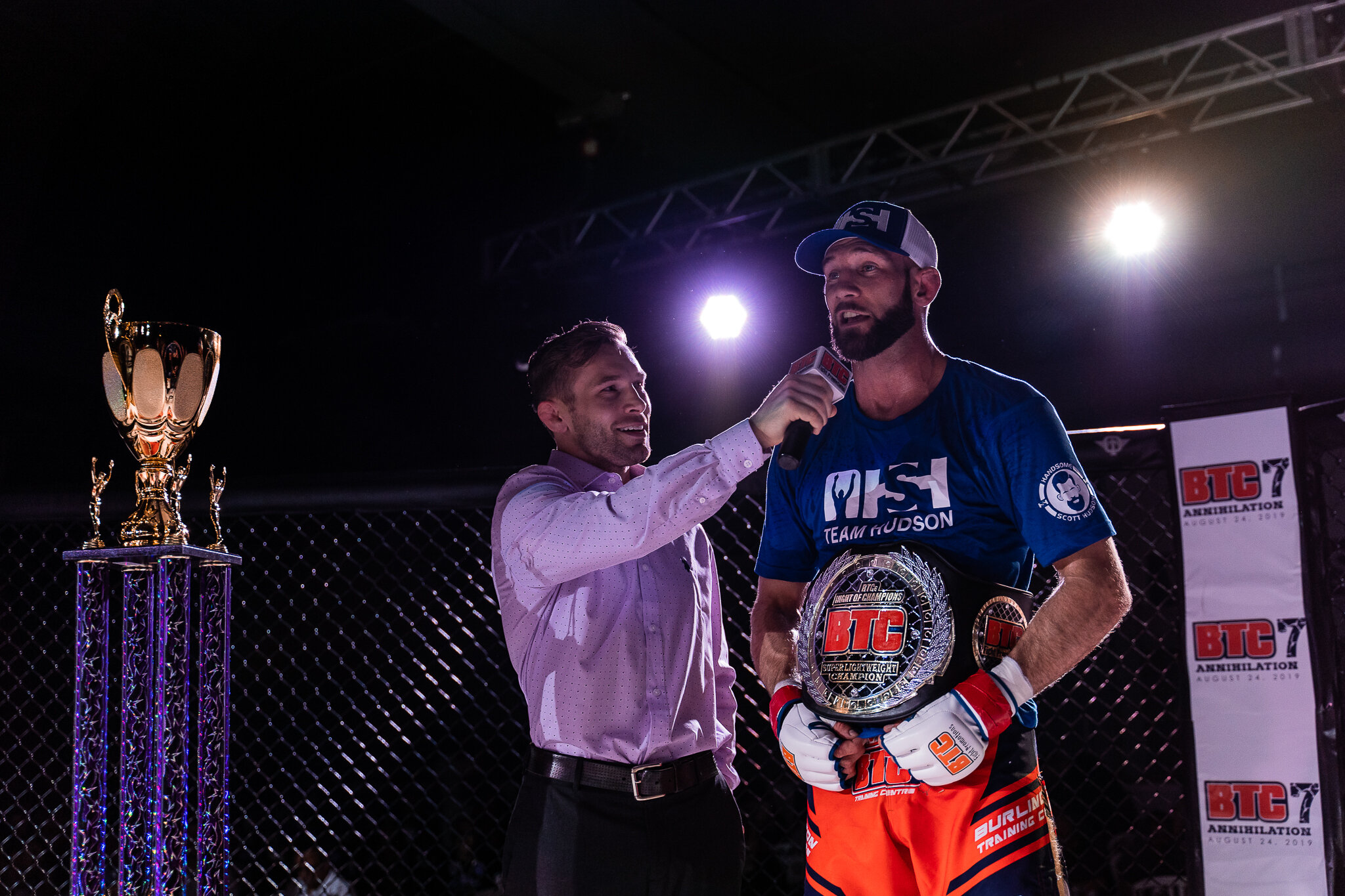 Scott Hudson post-fight interview at BTC 6 in Burlington, ON