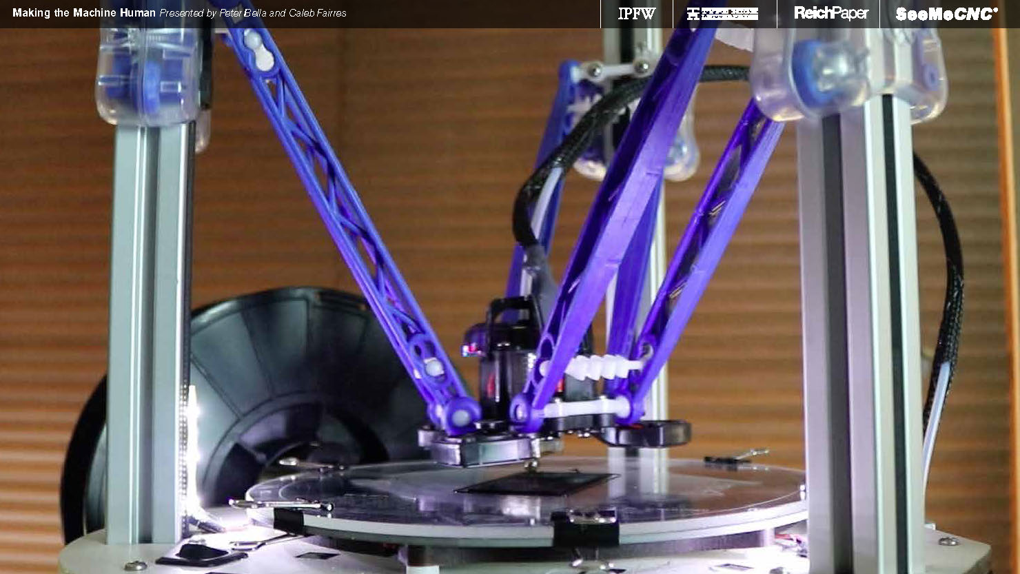Keeping with the theme of affordability, machines from SeeMeCNC were used that were in the $500 range. You could easily imagine a 3D printer like that being in your home or office.