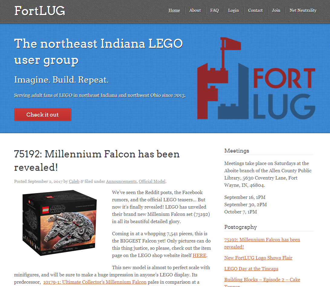  Logo in use on the  FortLUG  website. Website not designed by me. Go check it out! 