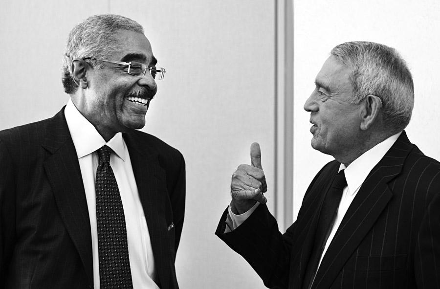 Dan Rather meets with Former AARP CEO A. Barry Rand