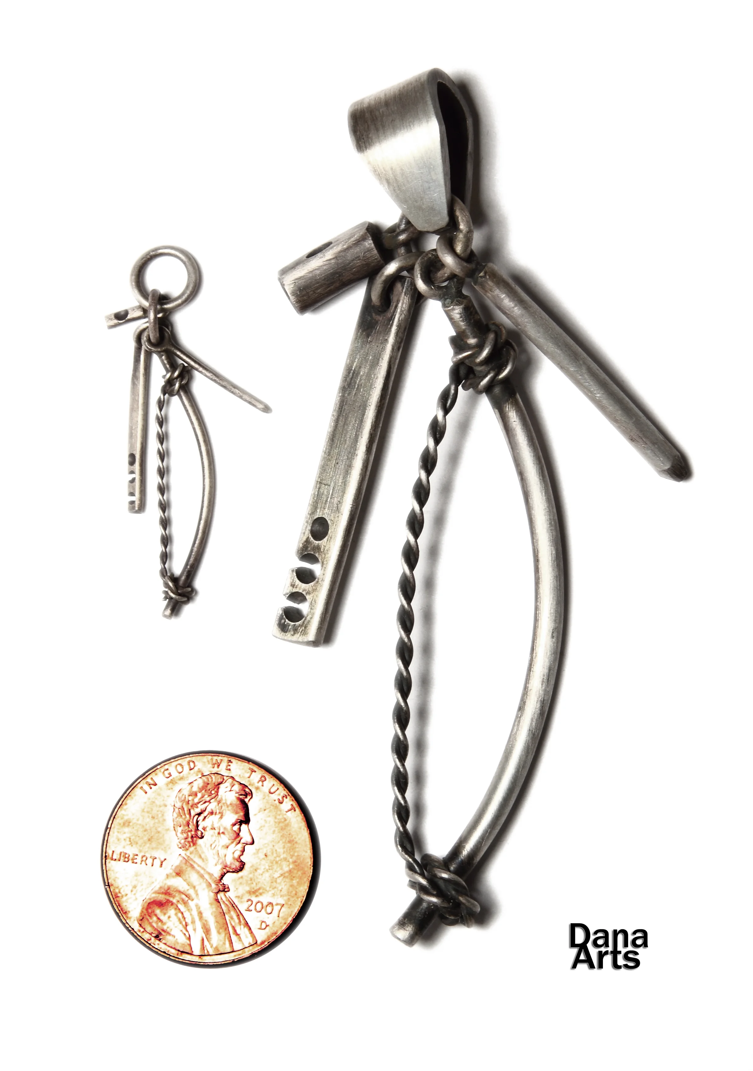 sterling silver fire set charm size