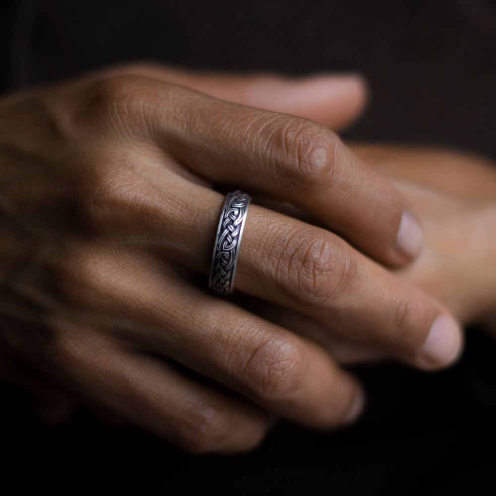 silver celtic ring