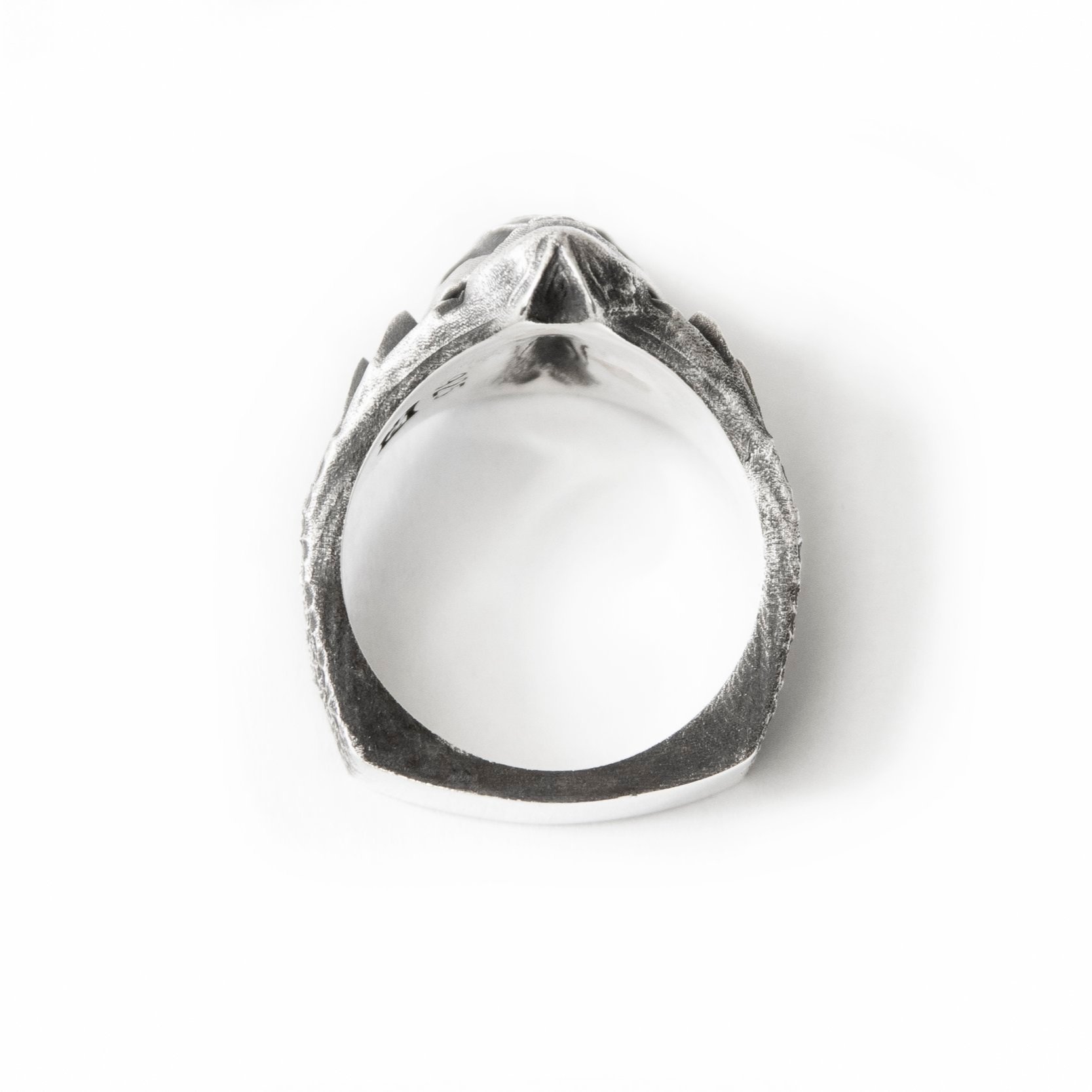 through view of skull ring