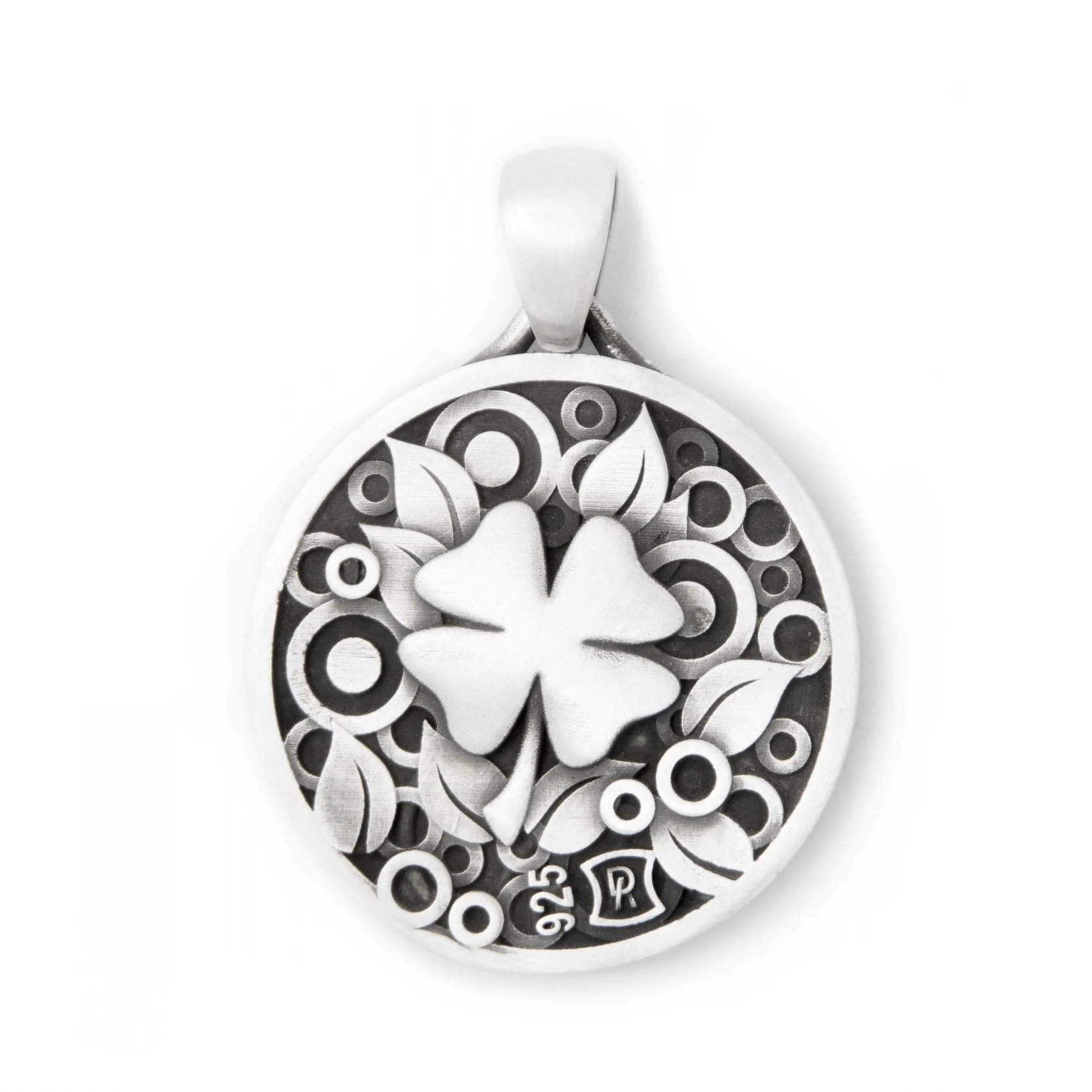 Silver Clover Medallion