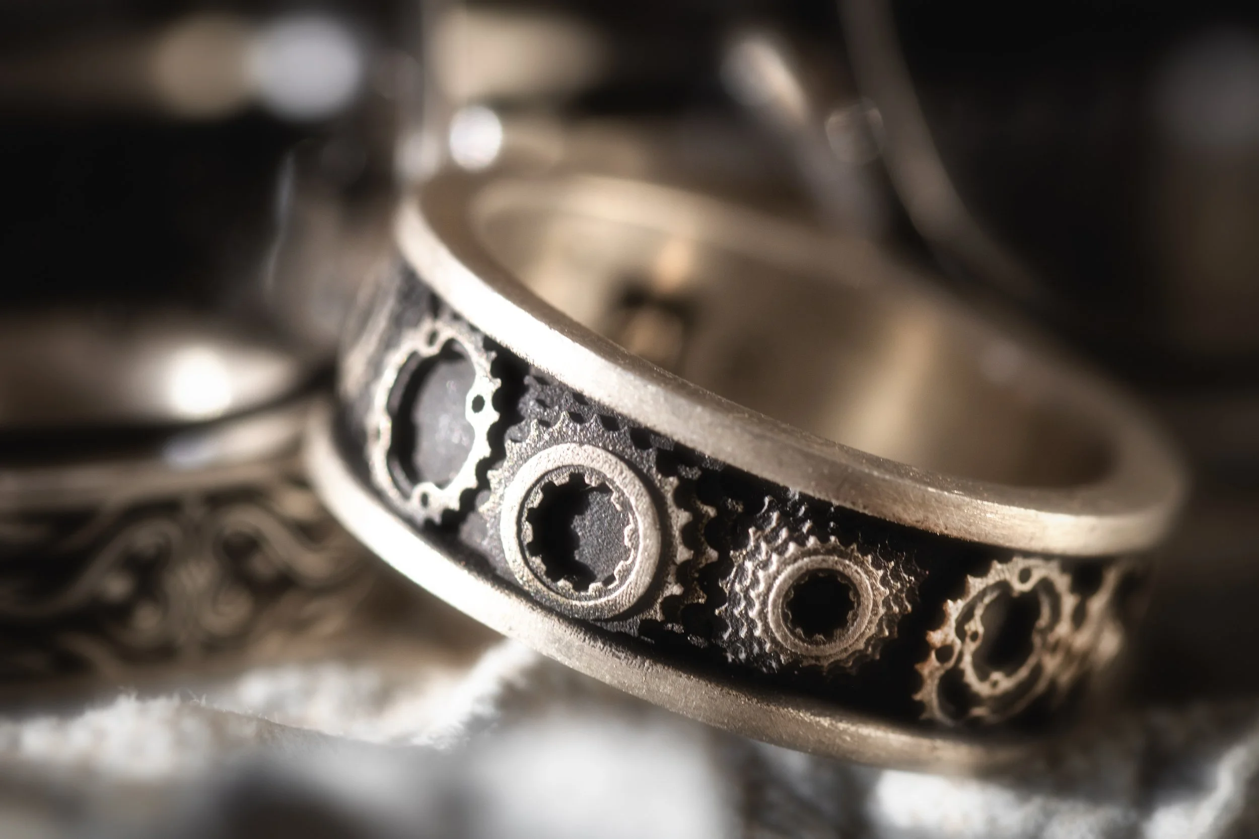 Steampunk Gear ring in silver