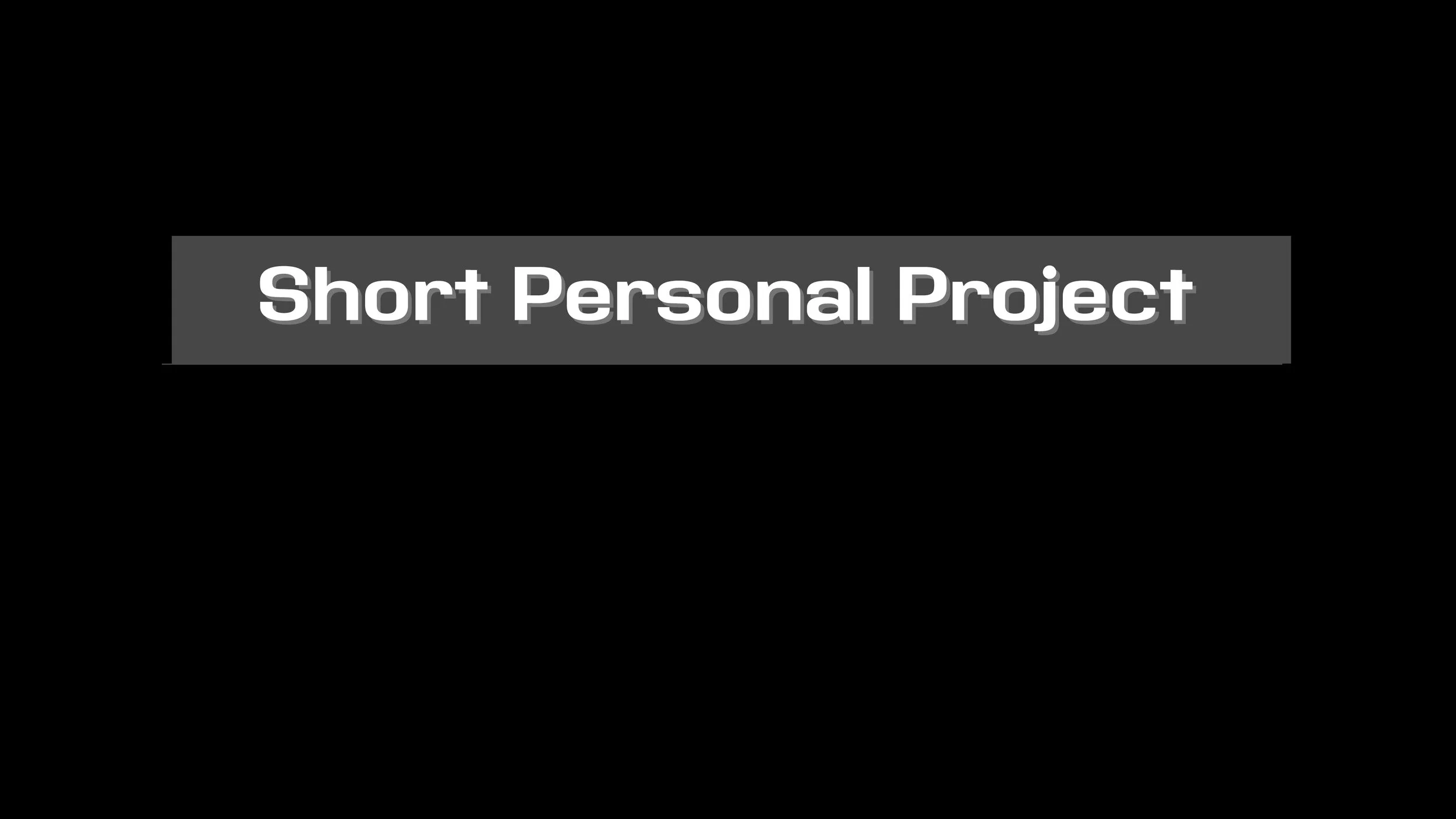 Personal Project