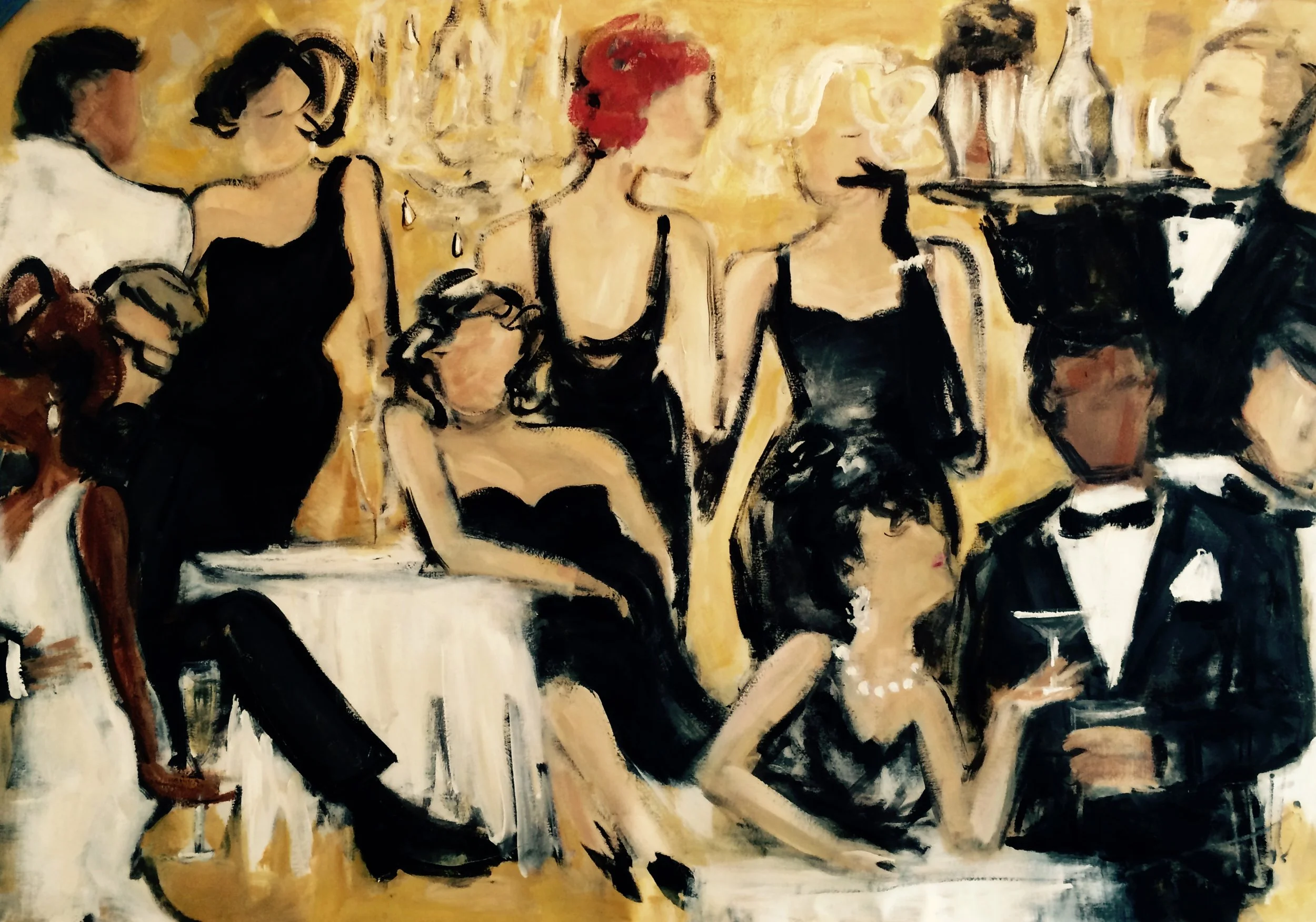 The Cocktail Party "48x68" SOLD