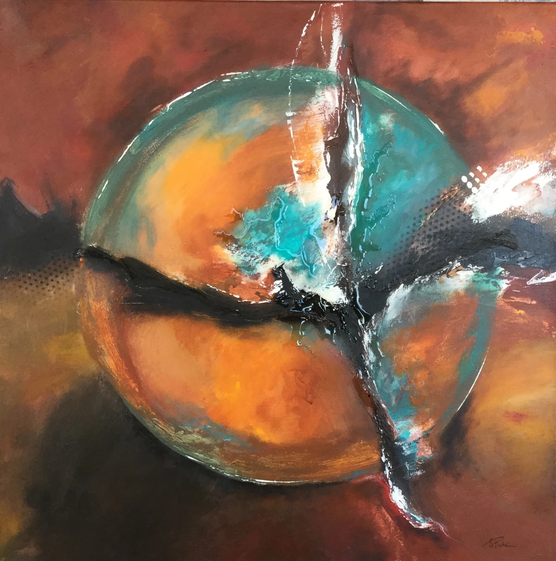 « Bhutā » Les éléments de la terre – Acrylique sur toile galerie 30x30