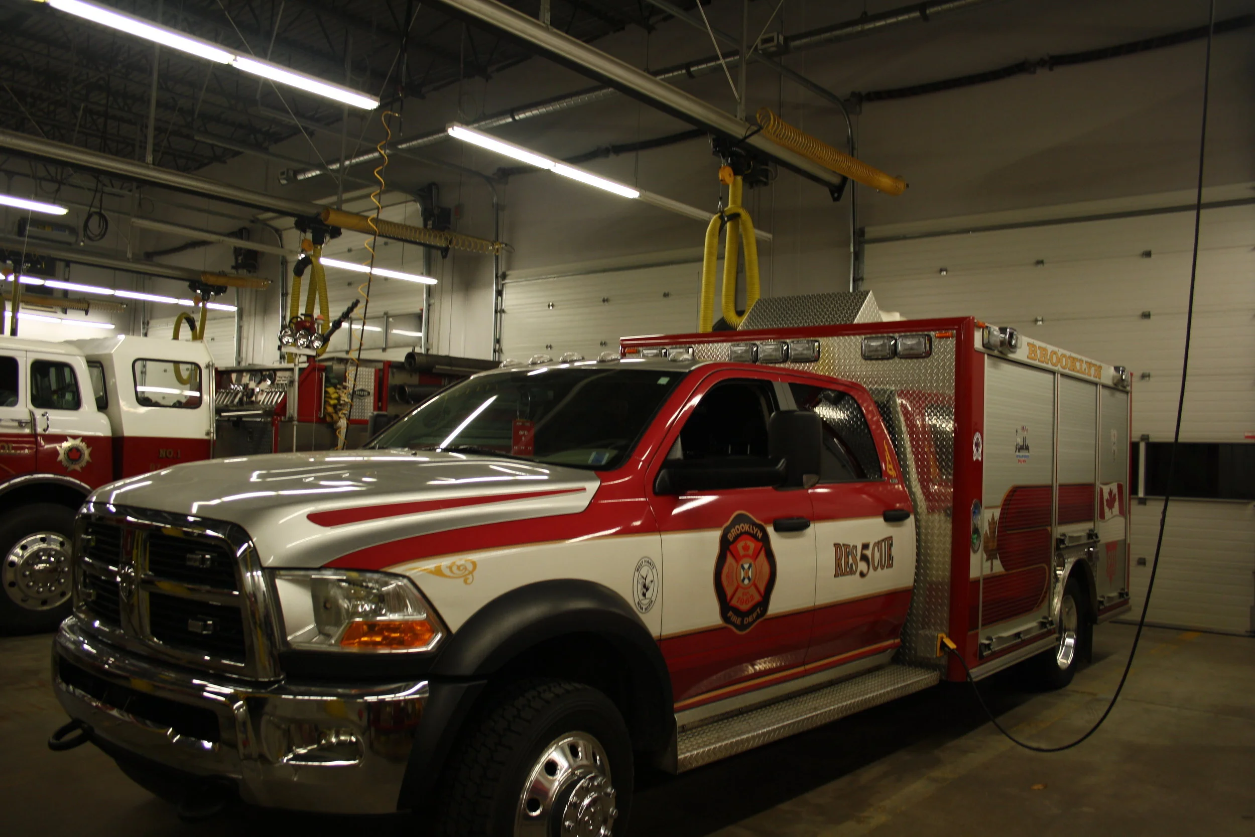 Rescue five is a 2011 Dodge Ram 5500 Four wheel drive.