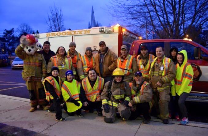  Rescue 5 and the BFD crew taking part in the Annual Christmas Angles Walk. Winter 2016 