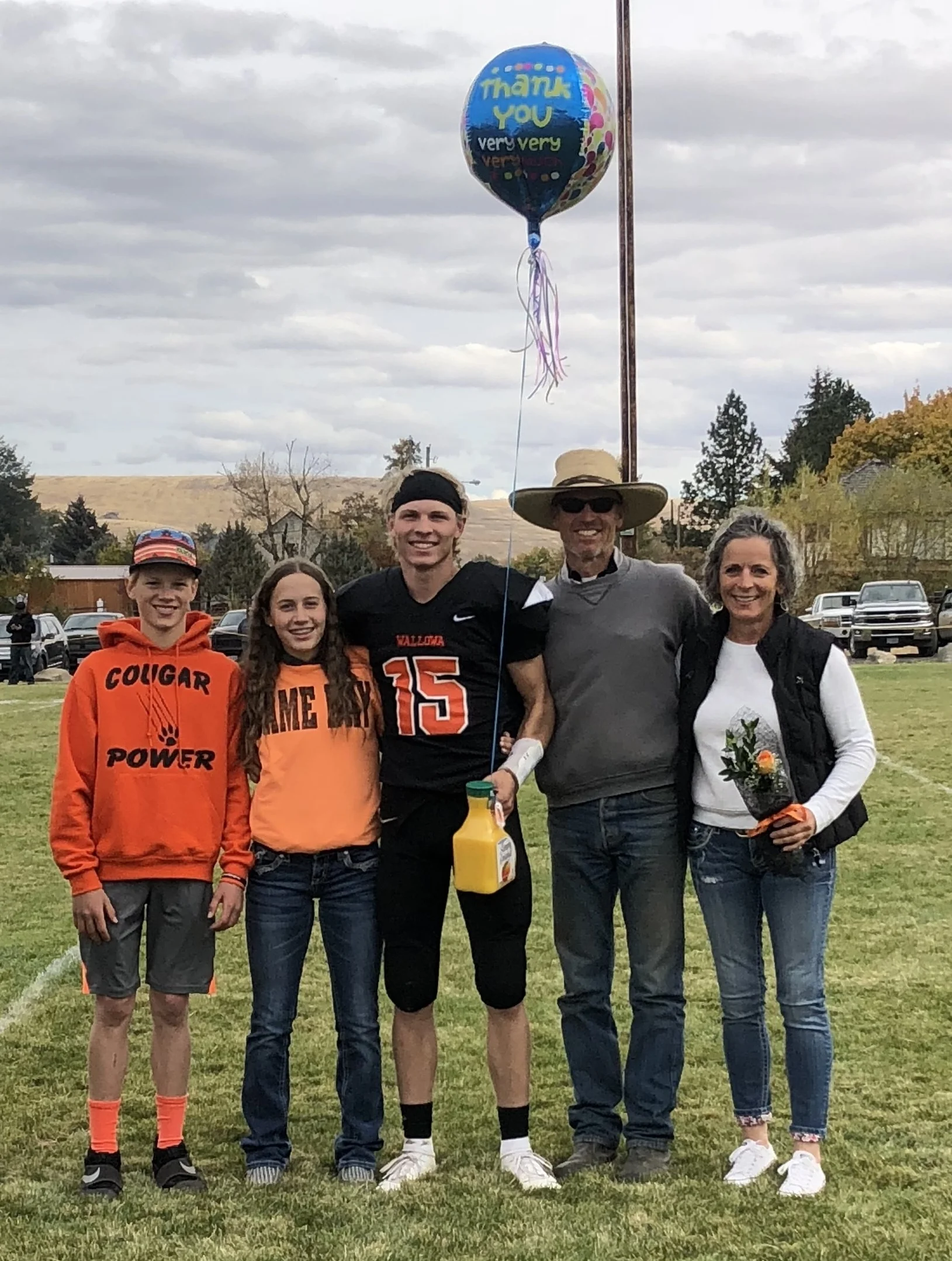 Gus senior game, last home football game.