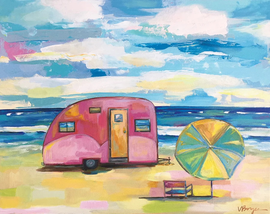 Jen's Pink Camper