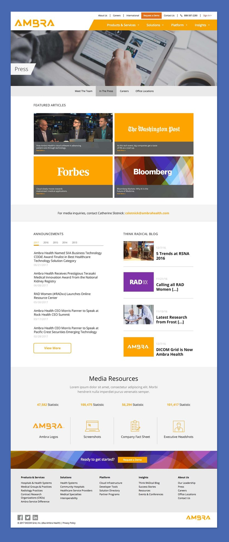 Landing Page Design