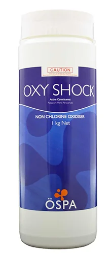 Oxyshock is a great way to sanitise your pool without chlorine.