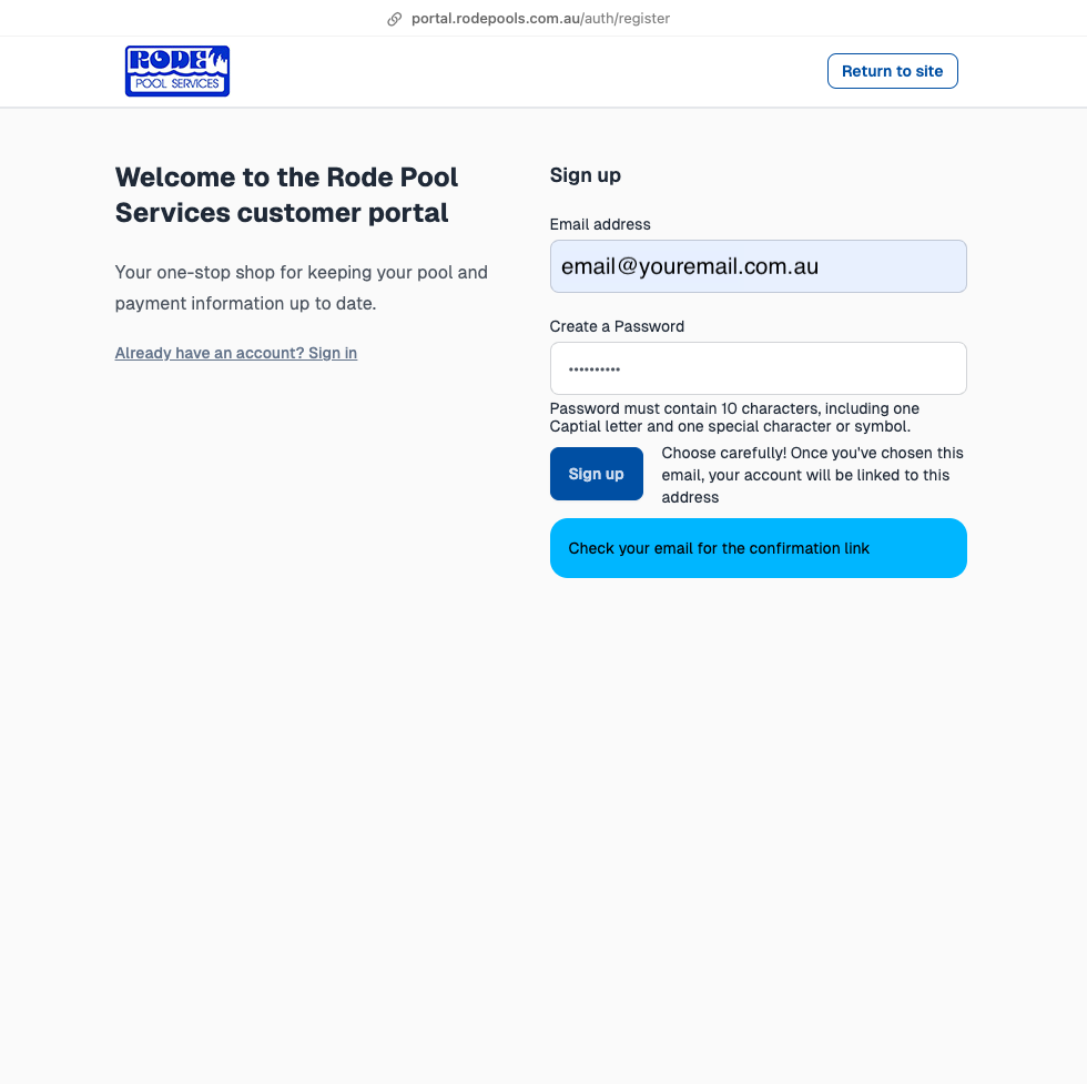 Add your Details