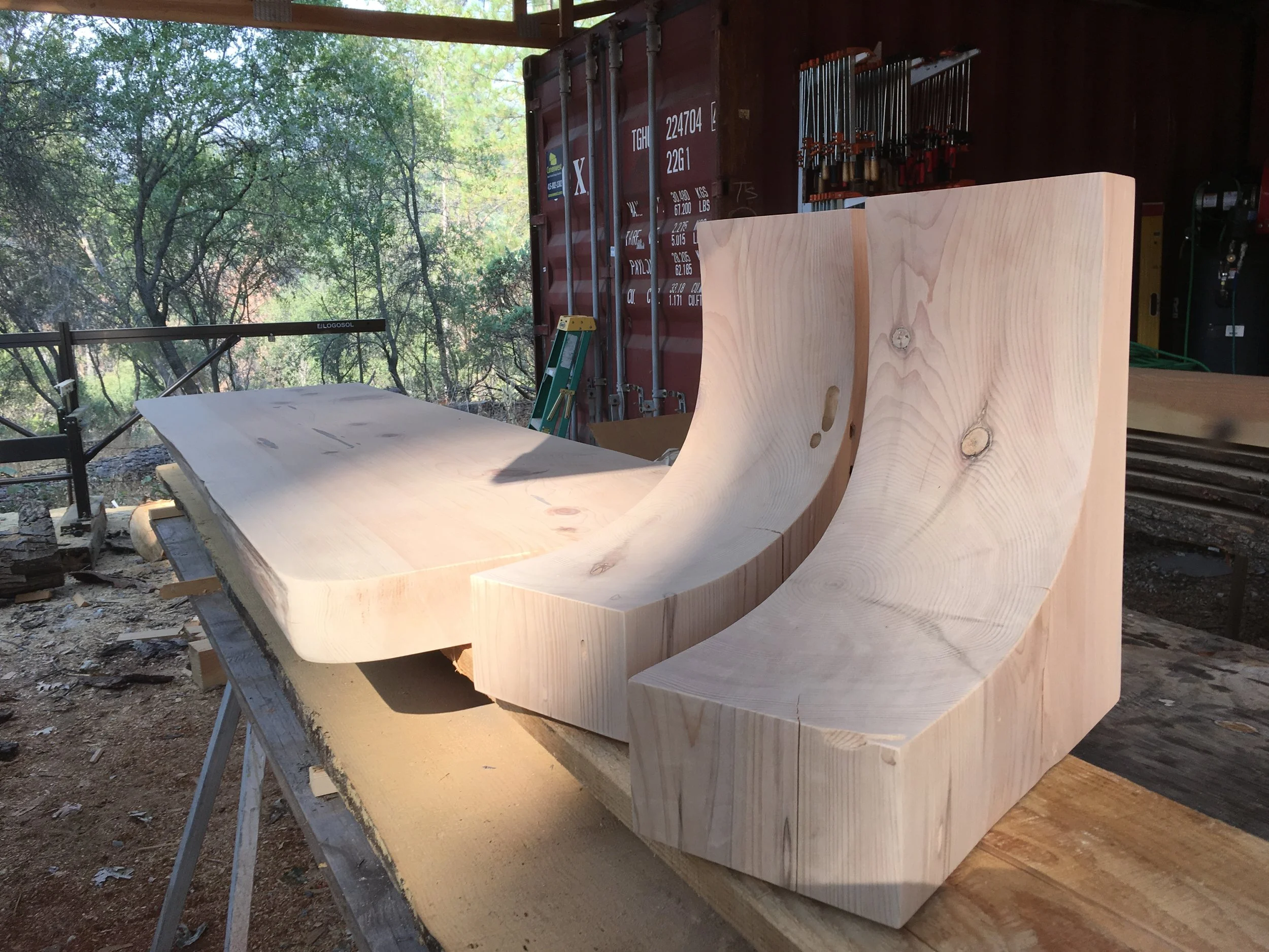  Corbels and a Cedar Table/Bar Top 