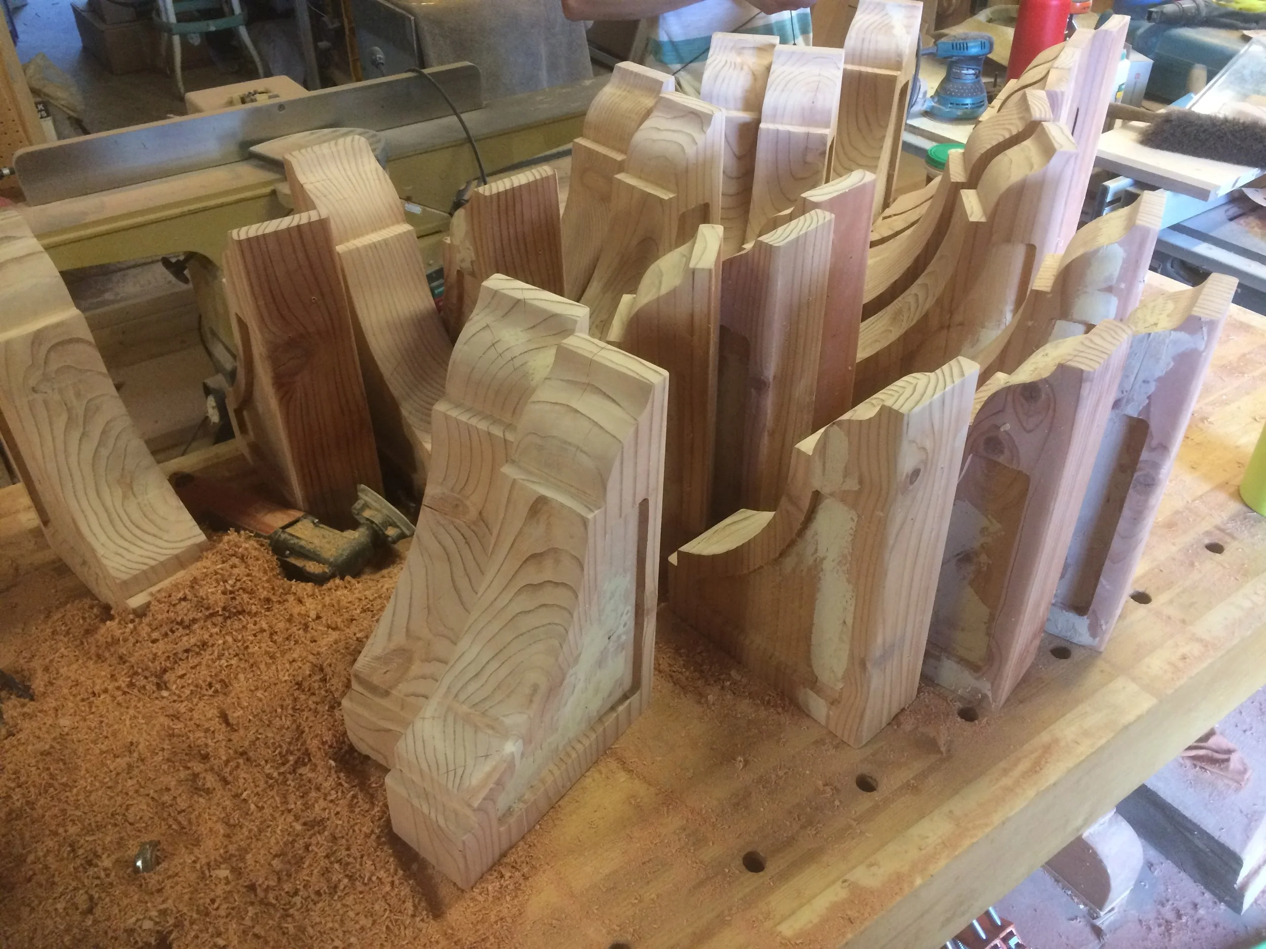 Redwood Corbels for an Air B&amp;B 