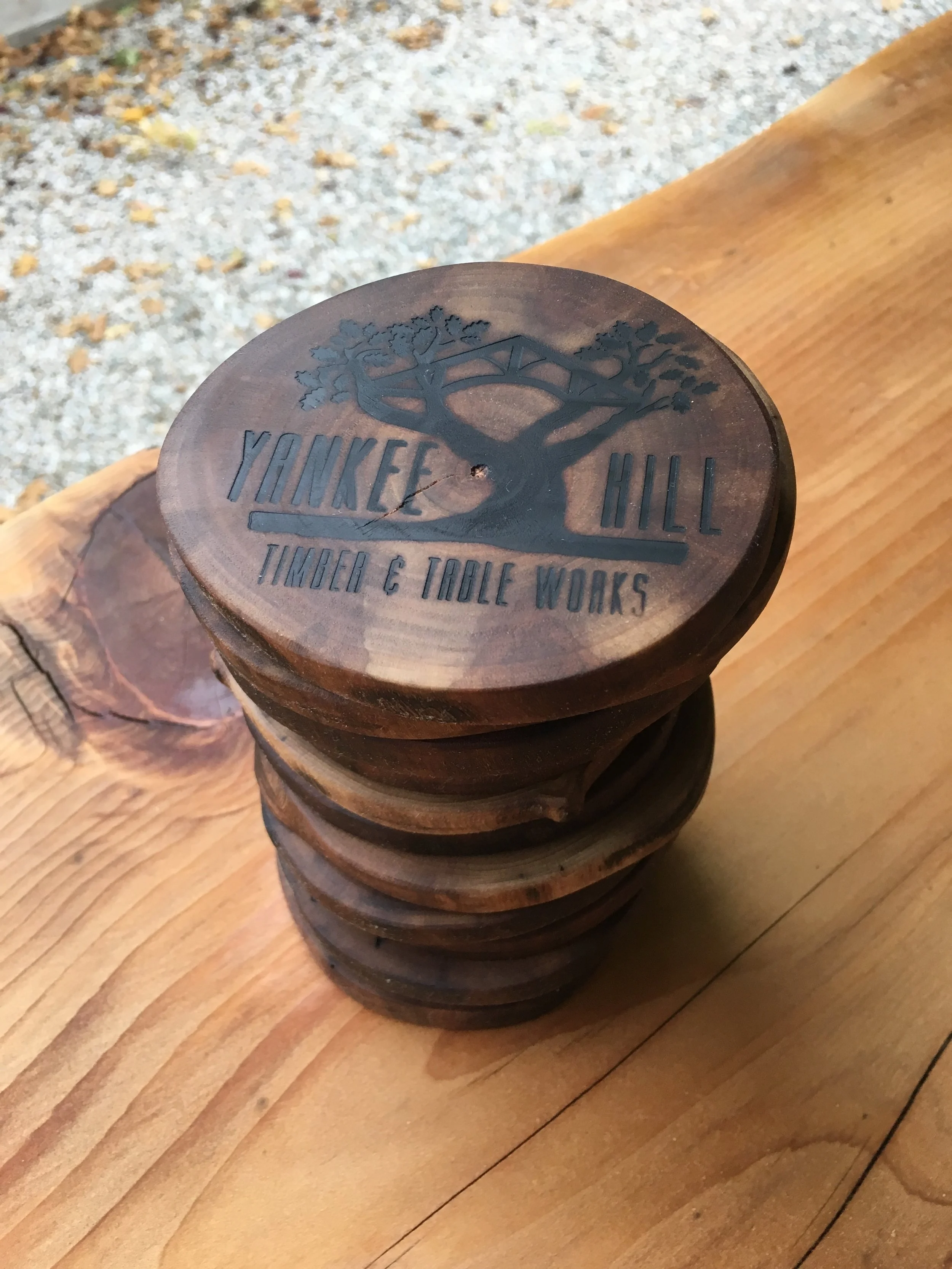  Black Walnut Drink Coasters 