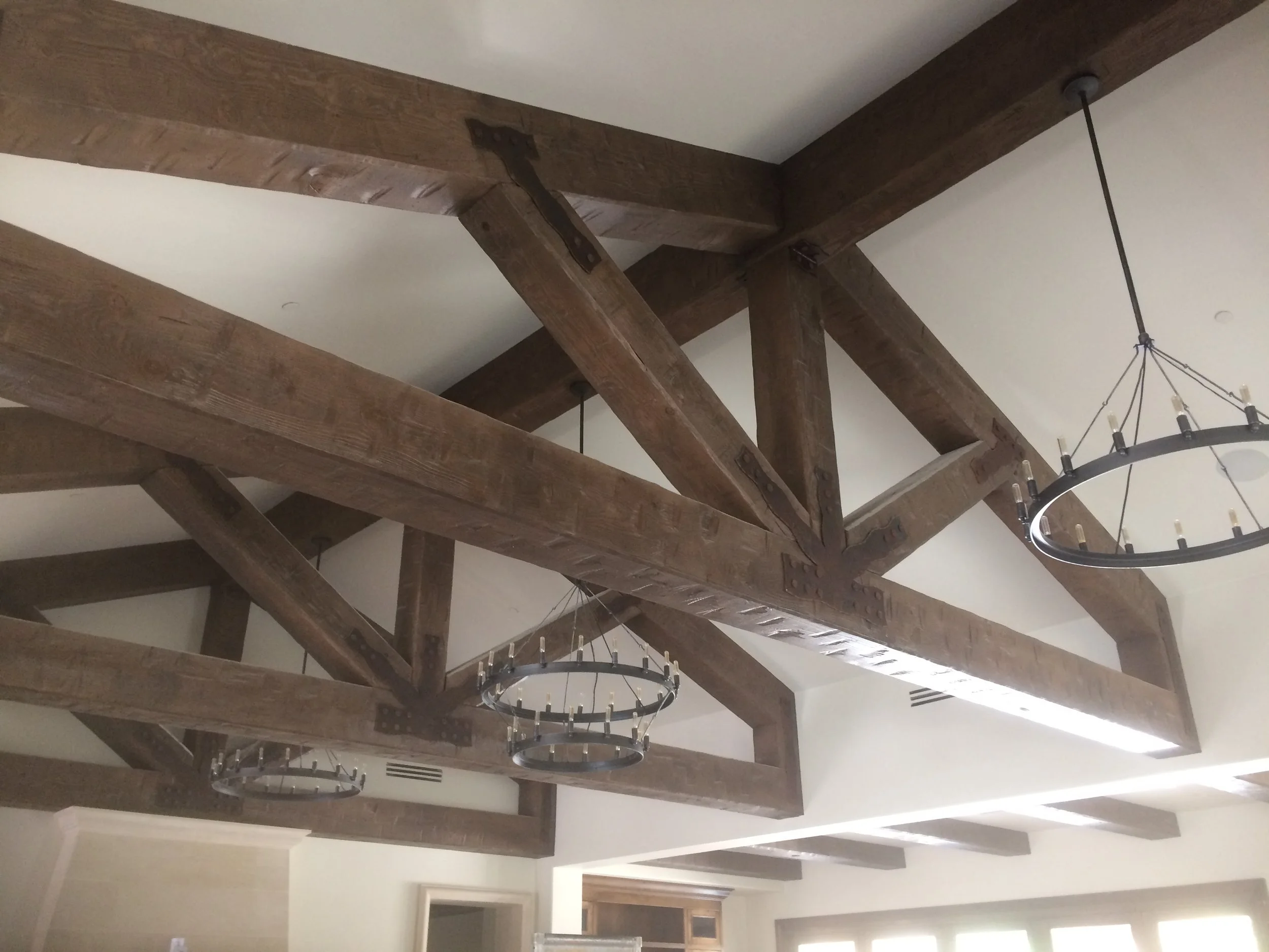  Doug Fir Faux Trusses  
