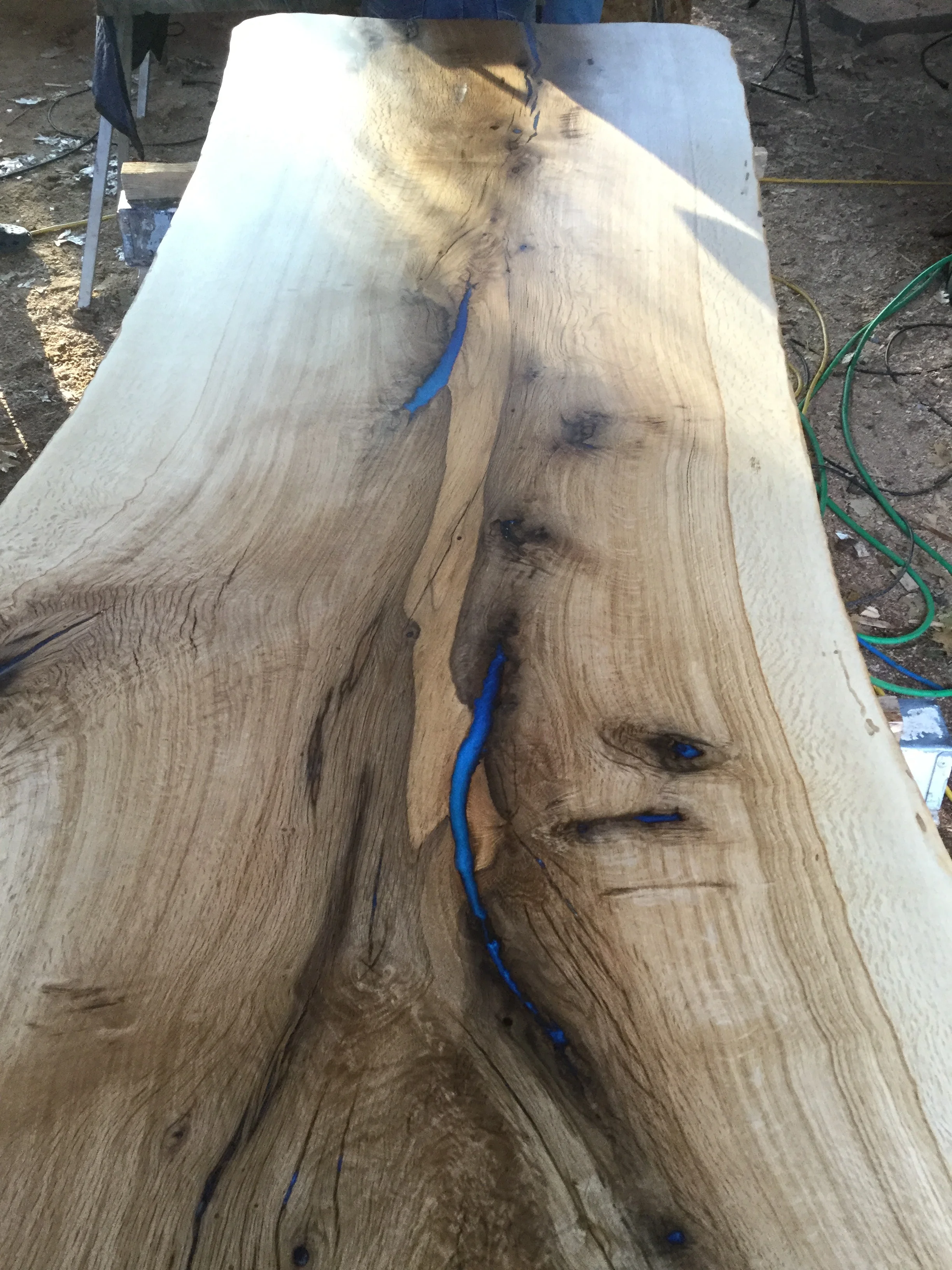 White Oak Slab Table