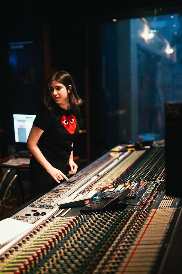 Antonia at Studios 301 in Studio 1 driving the Neve sound desk like a boss lady. Image supplied