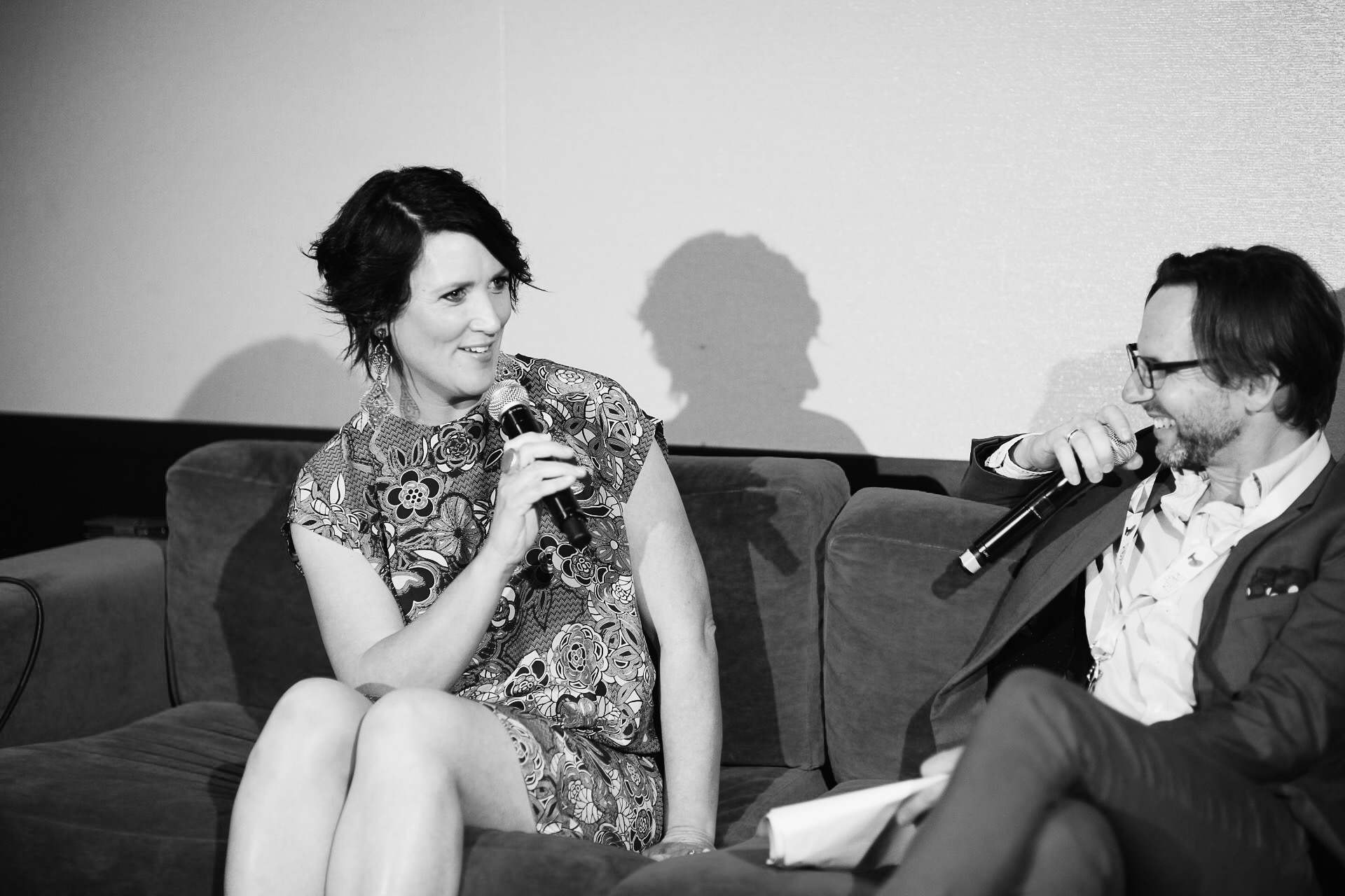 Chatting with ABC icon Robbie Buck. Image by Alex Carlyle for Music Love Australia
