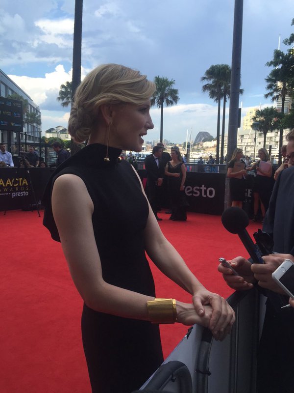 Danielle took this photo of her favourite non-musical Australian artist, Cate Blanchett in 2015. Image via Twitter