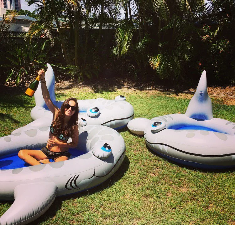 Amy Shark on 26 January, when she heard she made it to number 2 on triple j's Hottest 100. Image via Instagram