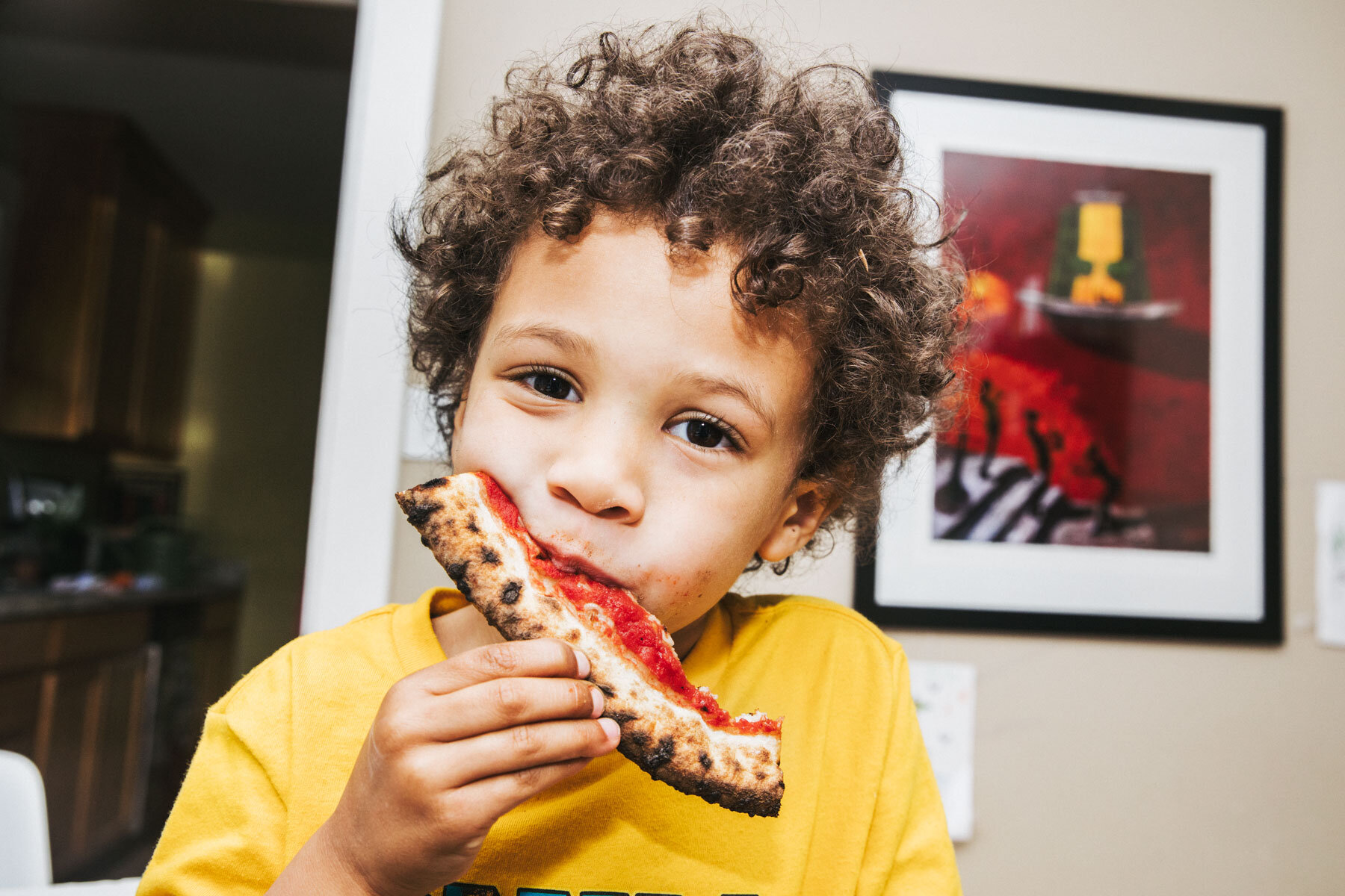 A Friday night tradition: A favorite meal and family movie night.