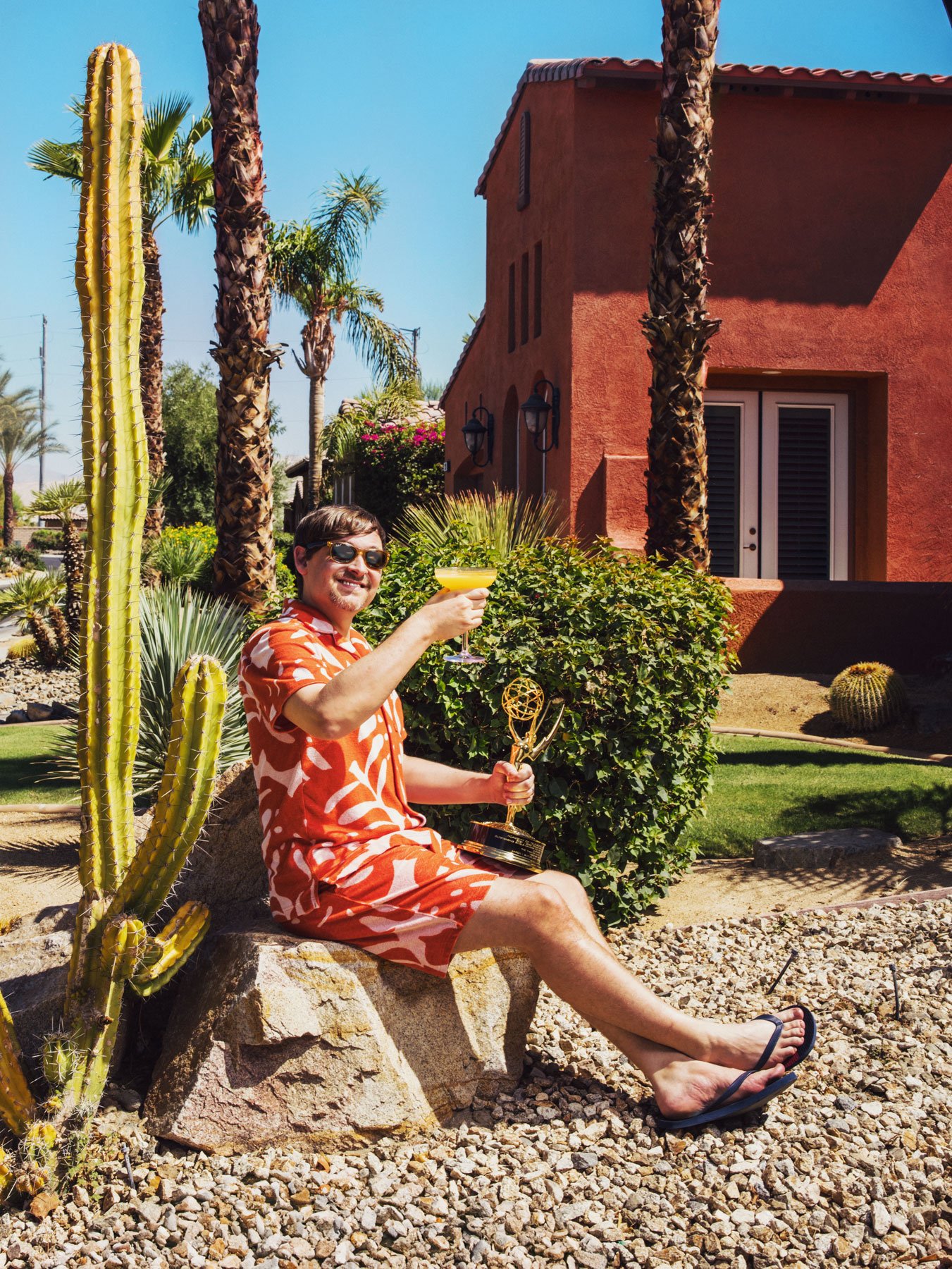 Aaron I. Butler, ACE, photographed outside Rancho Mirage, CA, home.