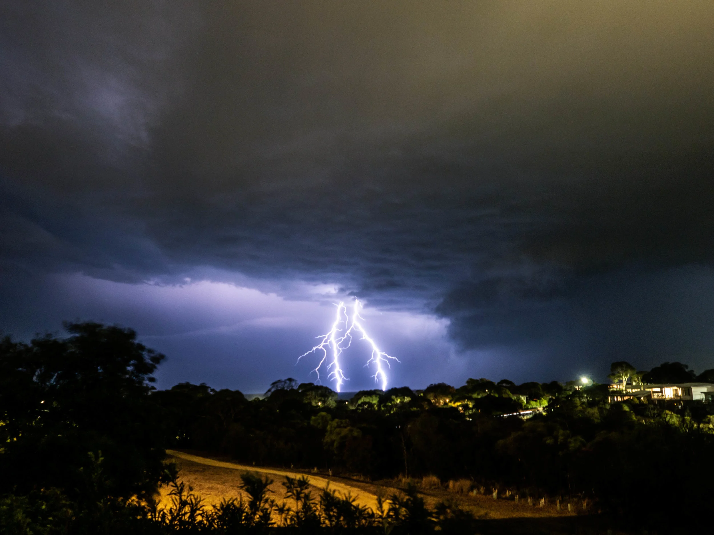 Lighting off the Balcony
