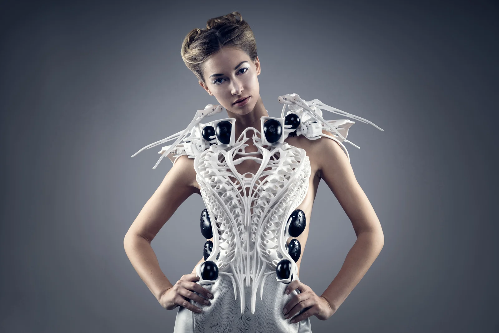 white christmas dresses Women's White Spiderweb On Black Skater Dress Kreepsville Gothic Horror Fashion