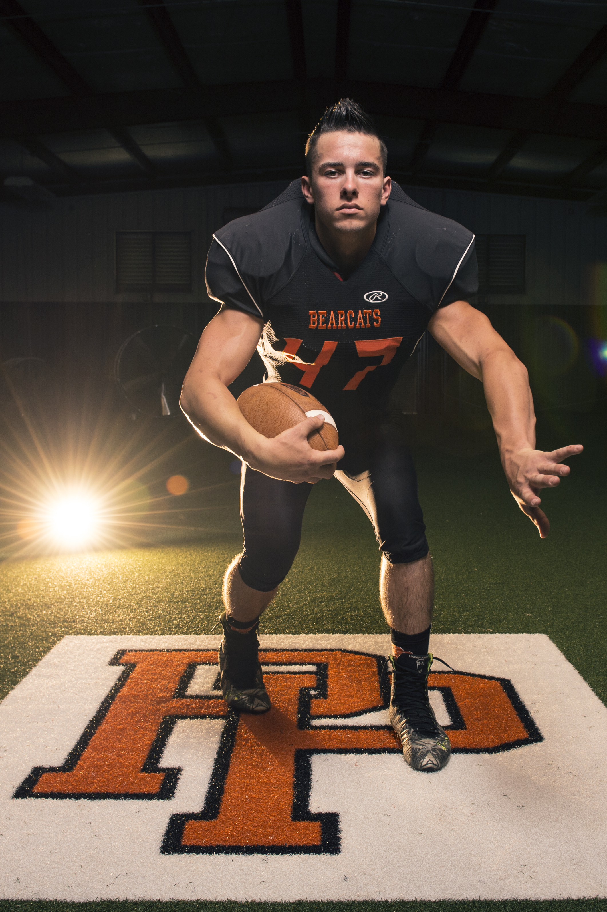 Pilot Point High School's Coltyn Gallaway, Saturday, August 6, 2016, in Pilot Point, Texas. 